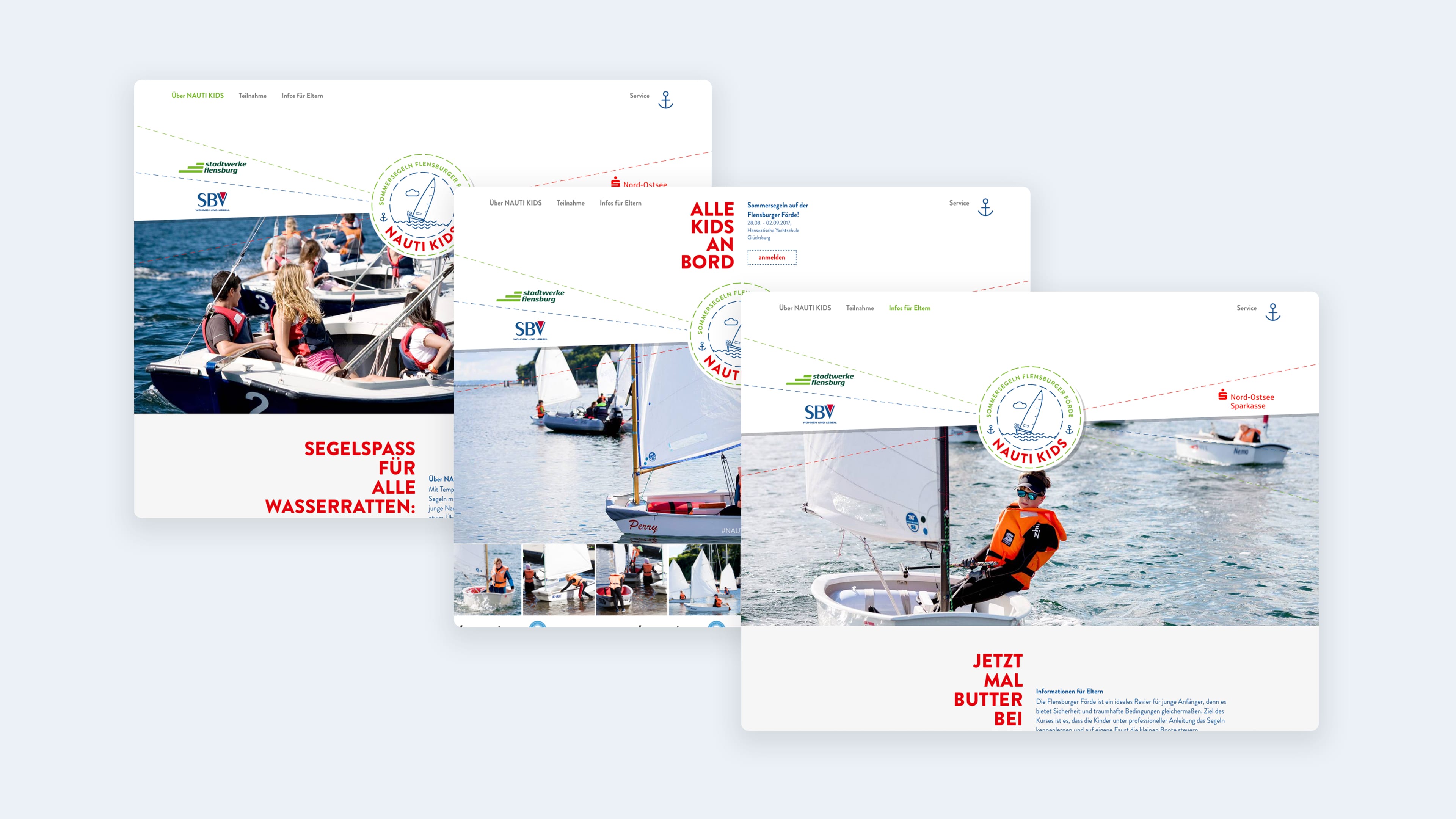 hochzwei_nautikids_slider_01.jpg Drei Homepage Ausschnitte von Nautikids