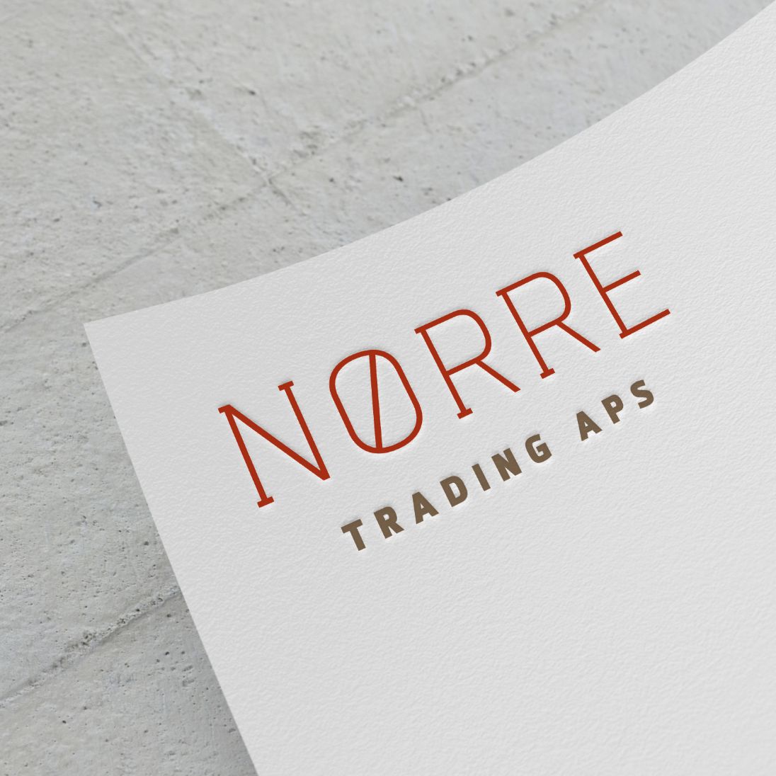 h2_noerre_teaser_07.jpg Das neue Logo von Nørre Trading ApS auf Briefpapier.