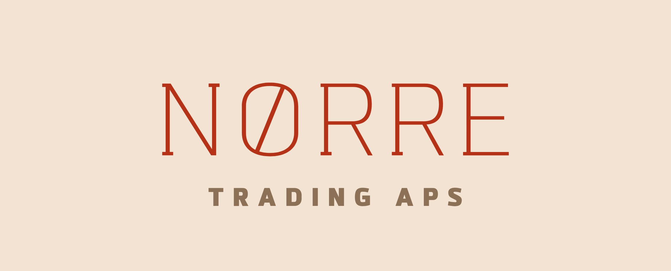 h2_noerre_teaser_09.jpg Das neue Logo von Nørre Trading Aps in den Farben Gold und Rot.