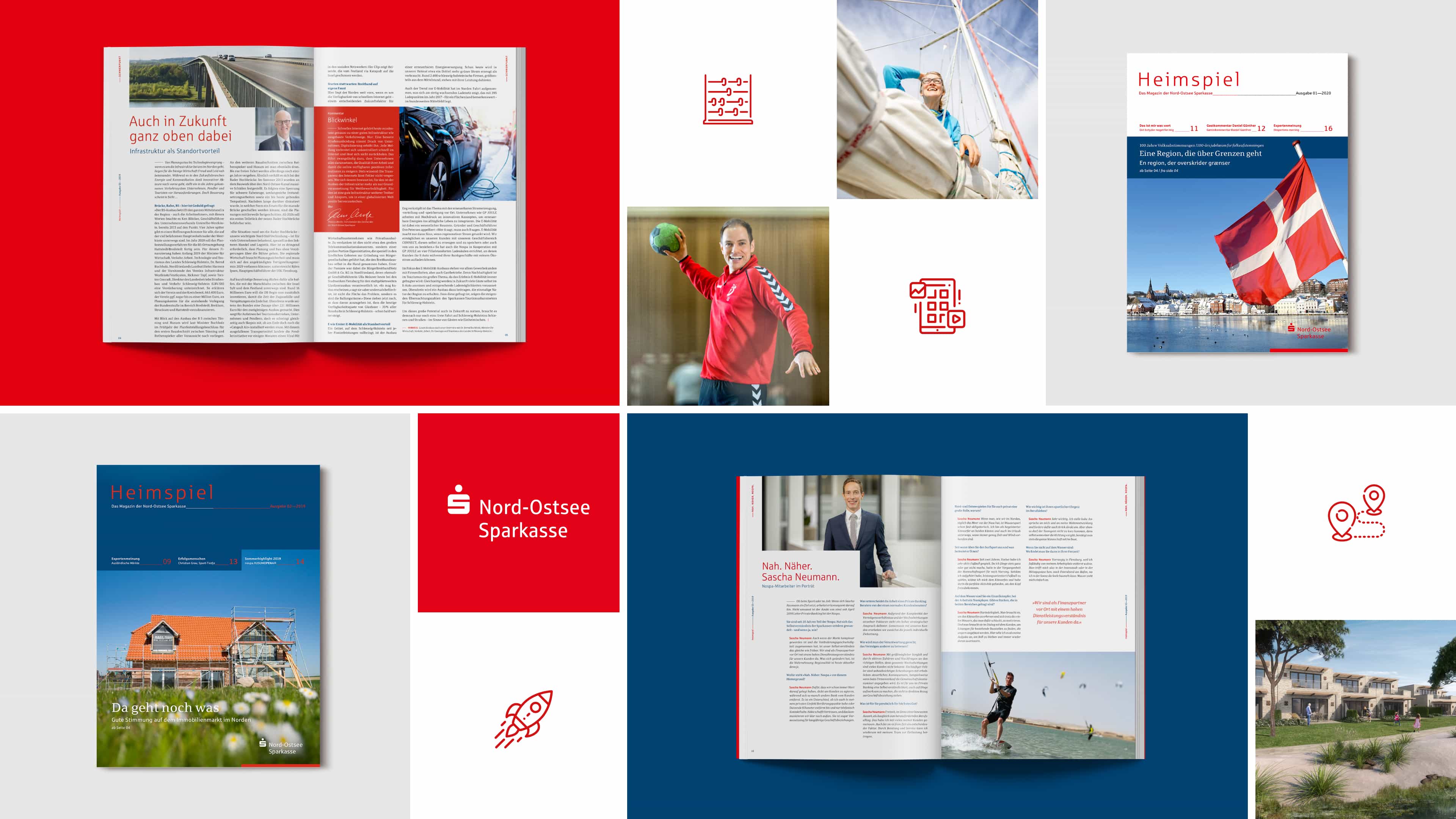 hochzwei_nospa_mag_slider_01.jpg Bildercollage mit bildern des Sparkassen magazins