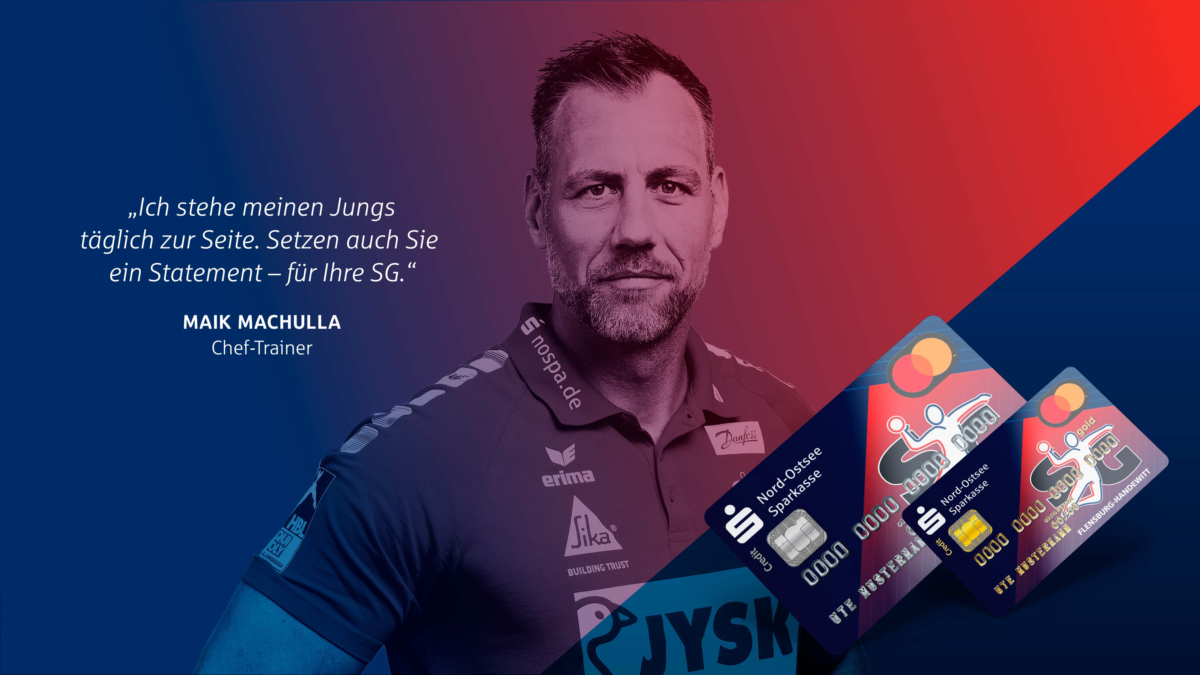 Maik Machulla als Gesicht für die Sparkassen Werbung