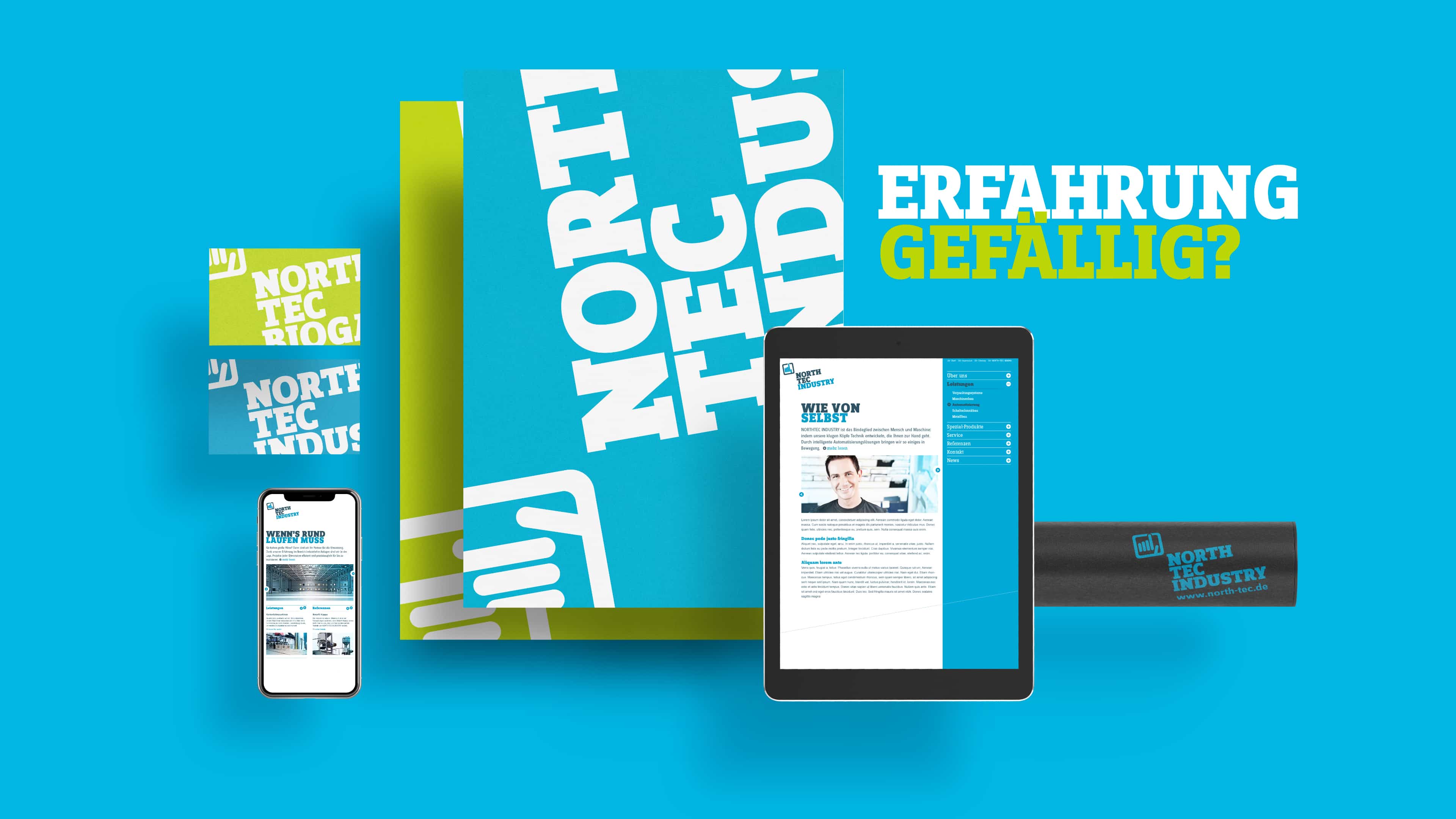 North Tec Homepage in Ipad Ansicht