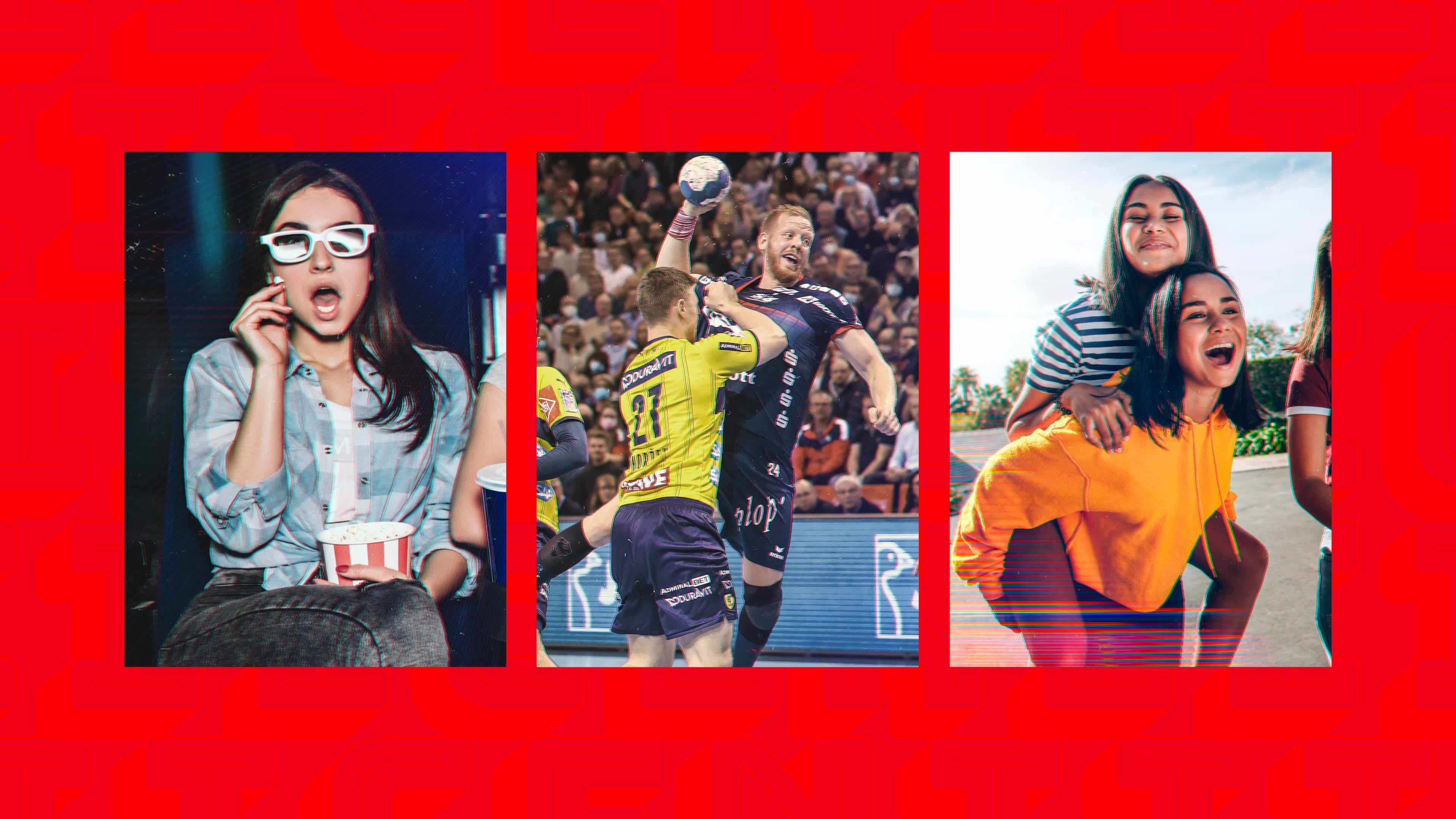 Drei Bilder von jugendlichen