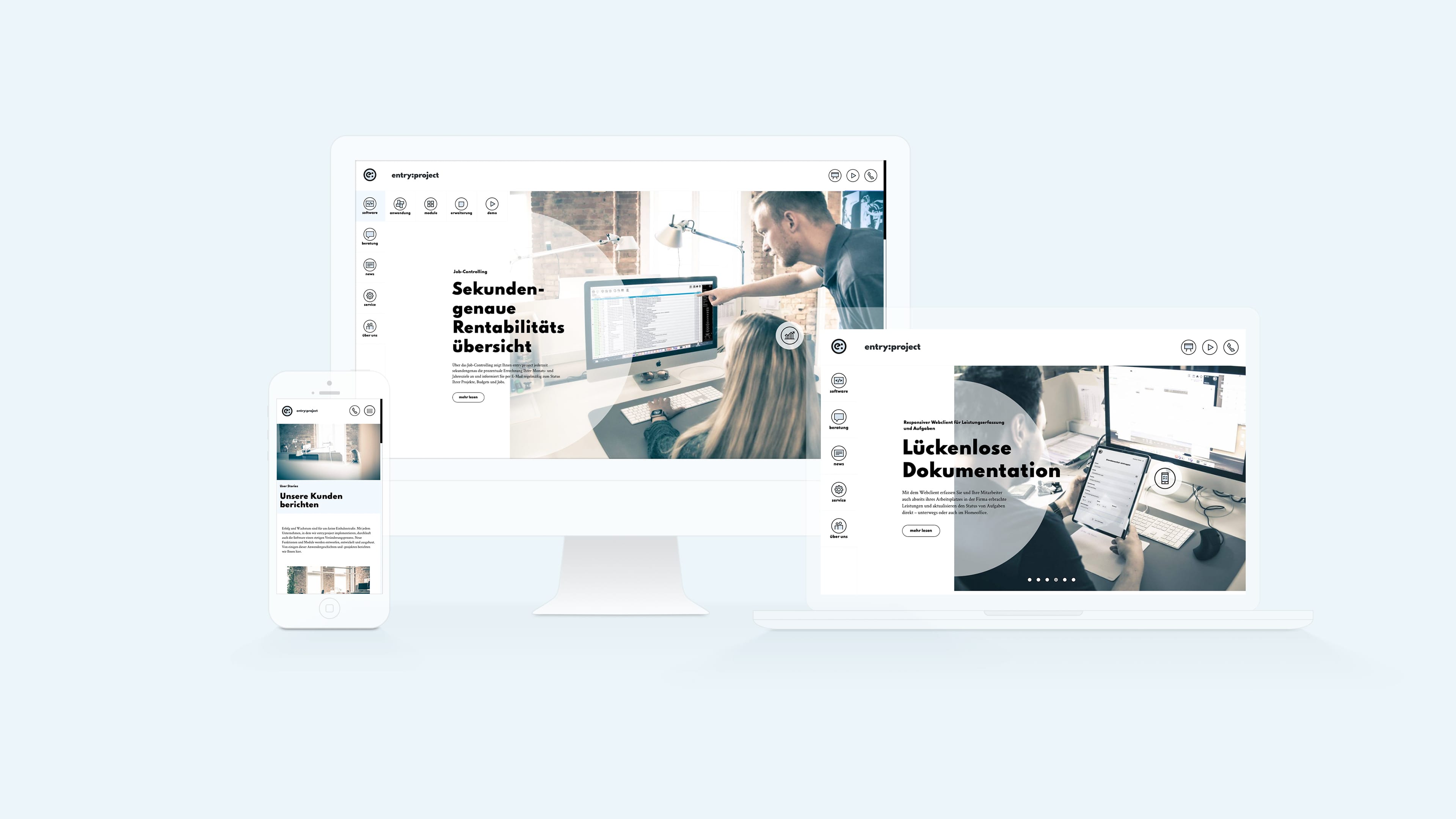 hochzwei_quadrat_slider_02.jpg Entry Projekt Homepage in drei digitalen Ansichten