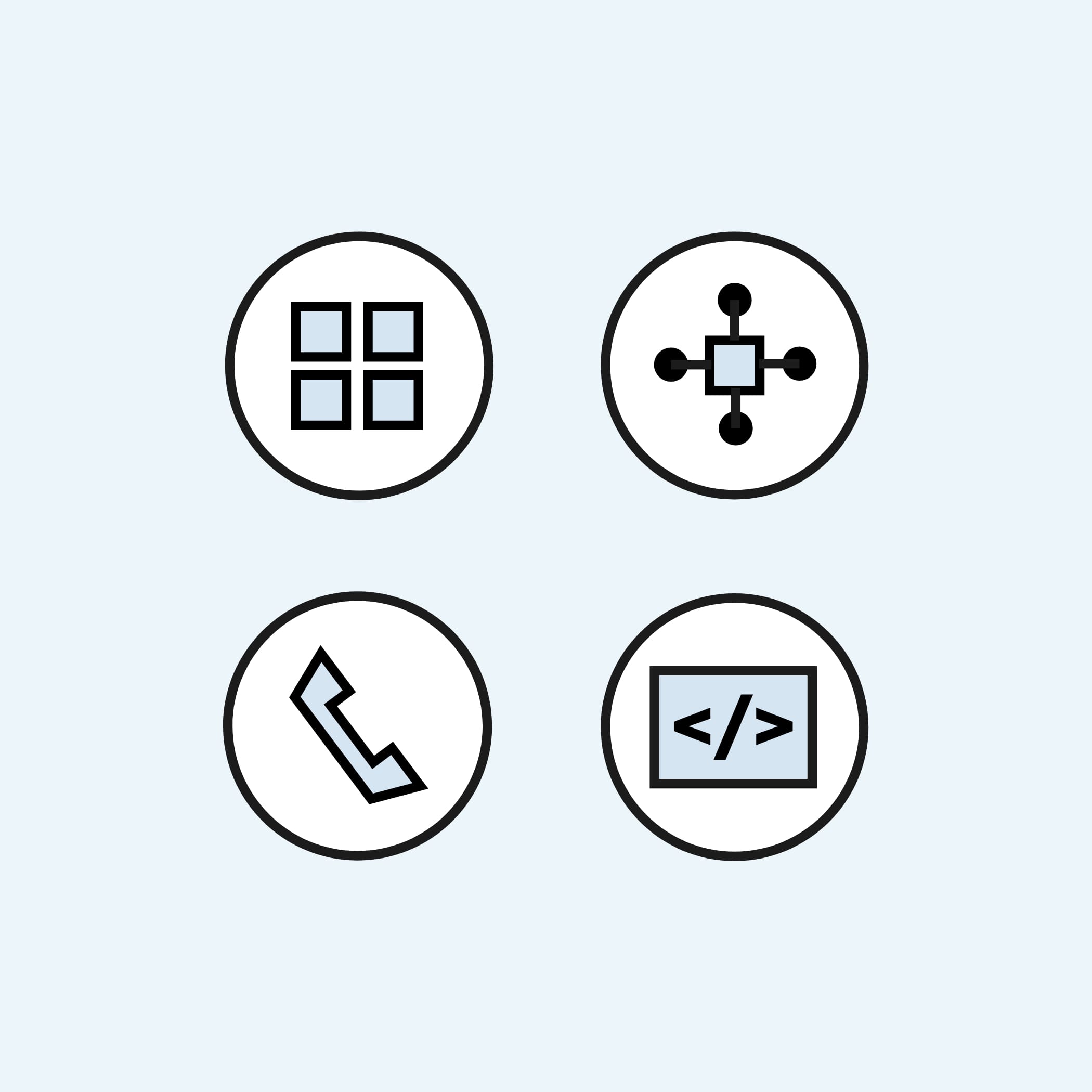 hochzwei_quadrat_teaser_07.jpg Vier Icons in runden Kreisen