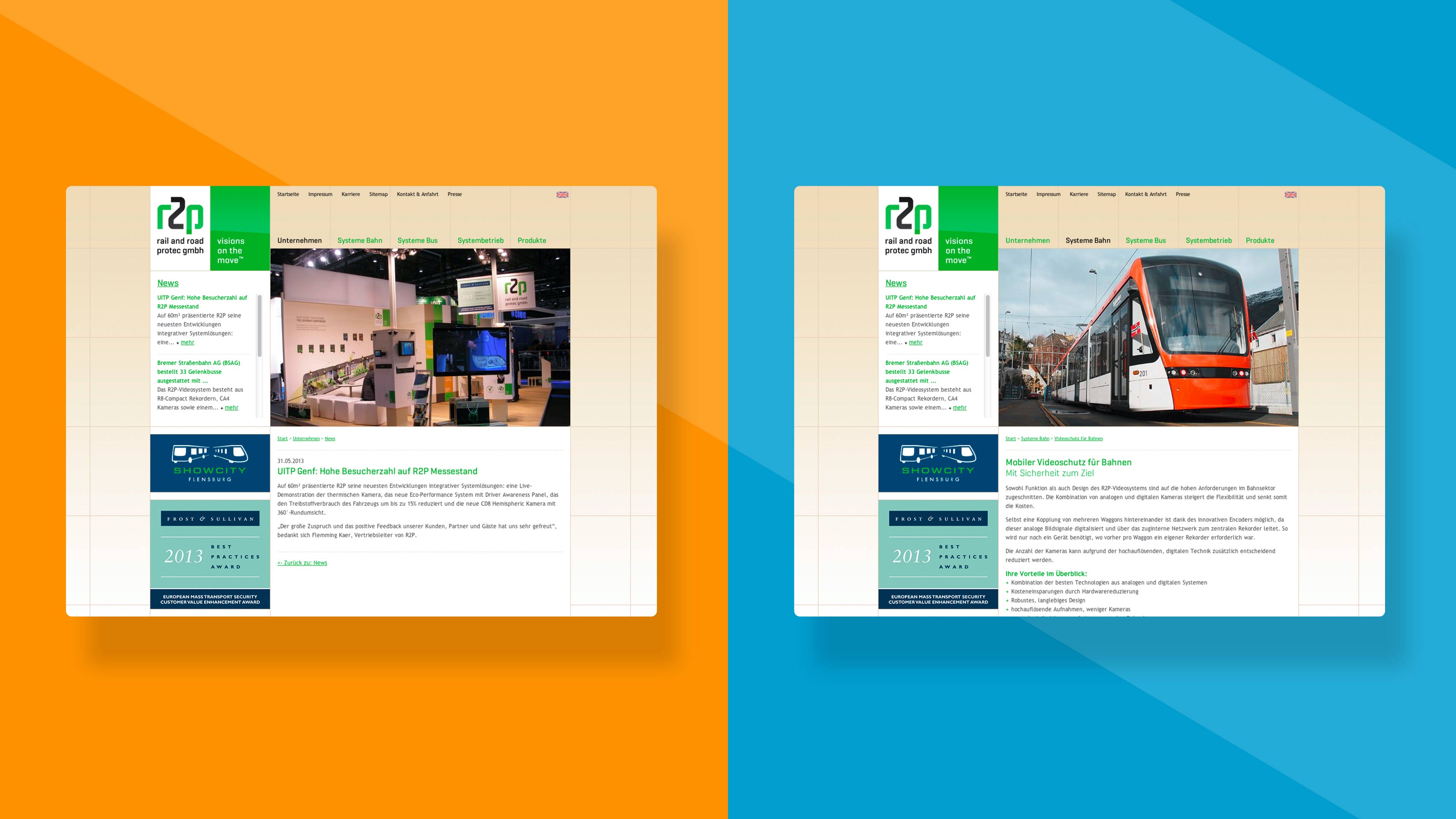 Zwei beiträge auf der r2p Homepage