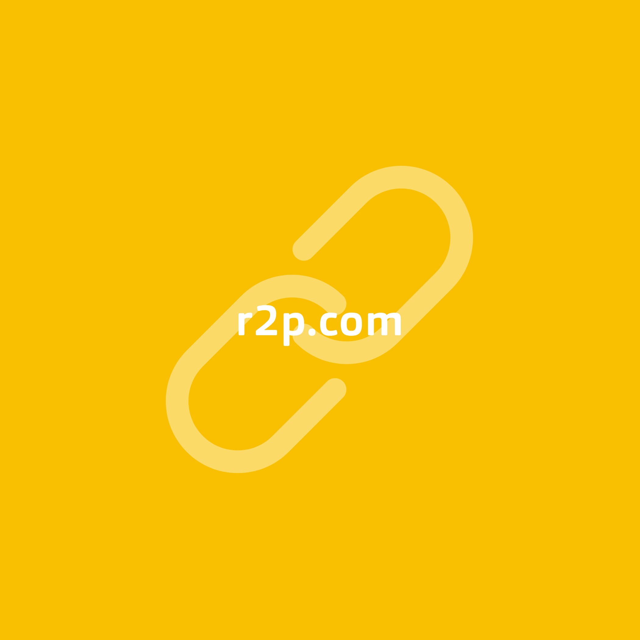 r2p URL mit gelben Kettensymbol