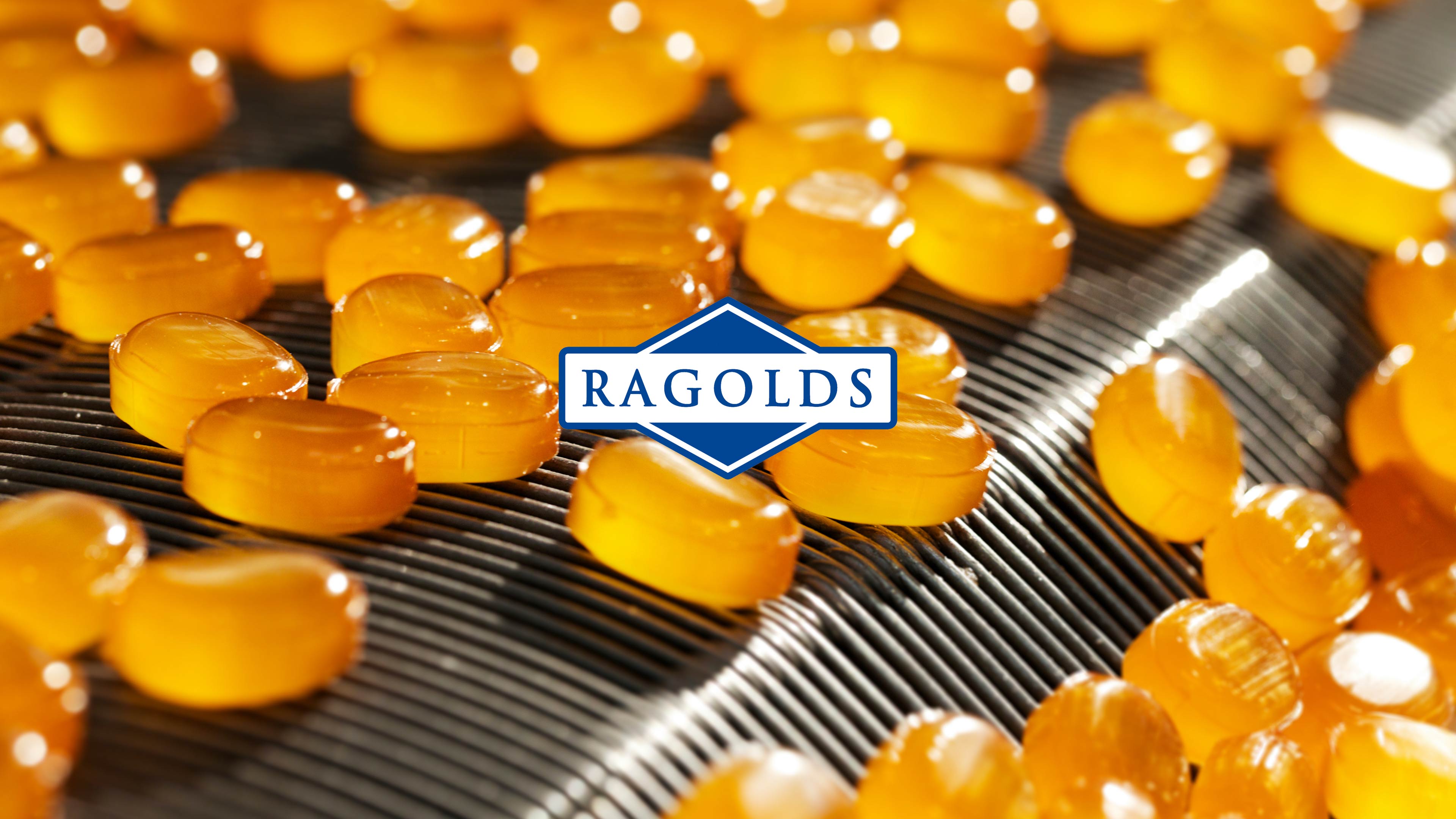 Bonbons auf dem Produktionsband