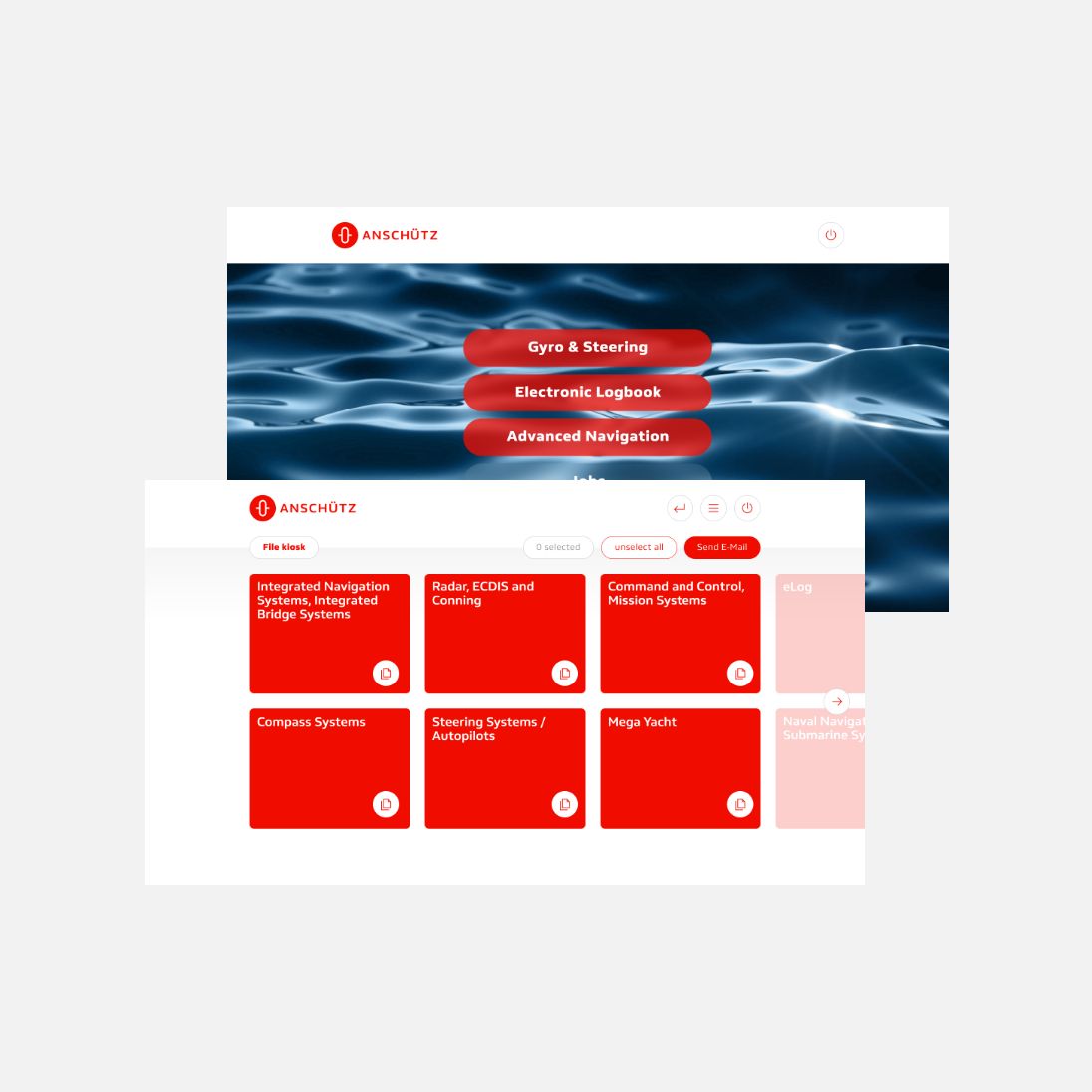 Eine Visualisierung der Anschütz Website.