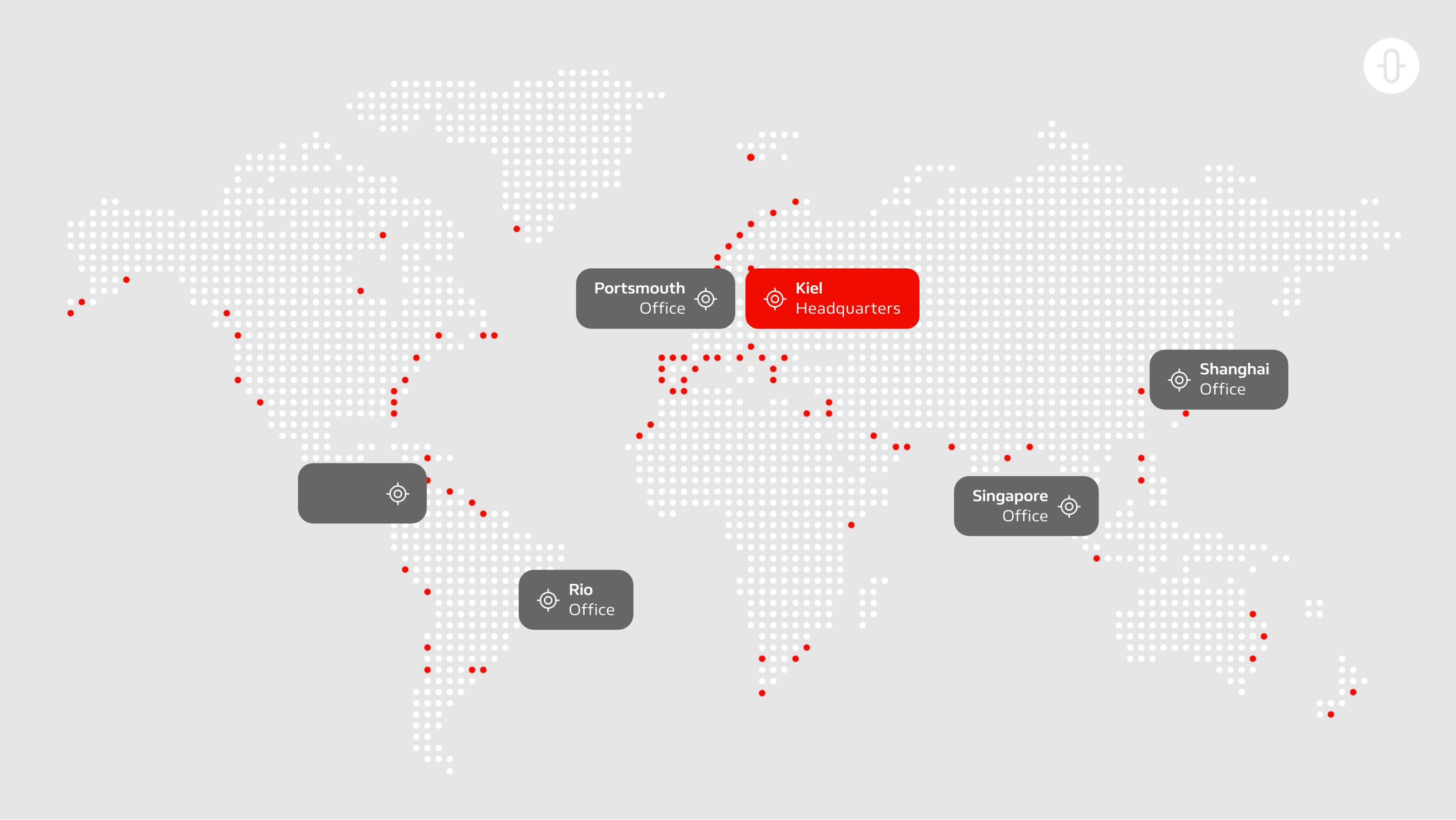 Weltkarte mit Anschütz Standorten
