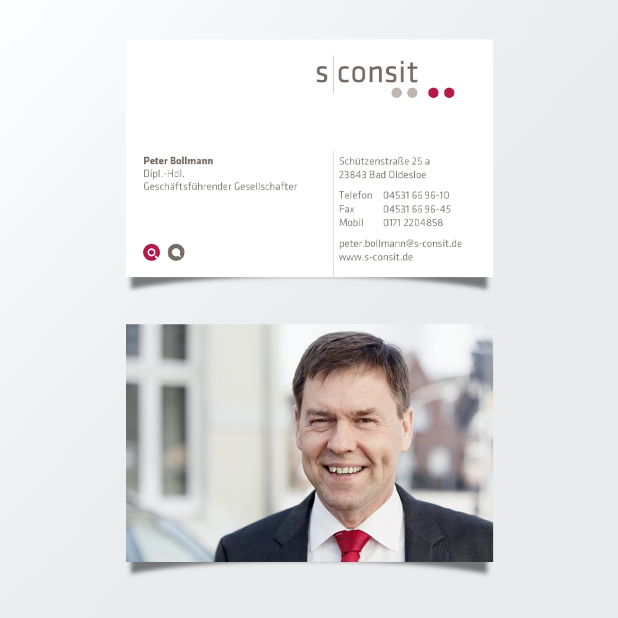 Visitenkarte von s-consit