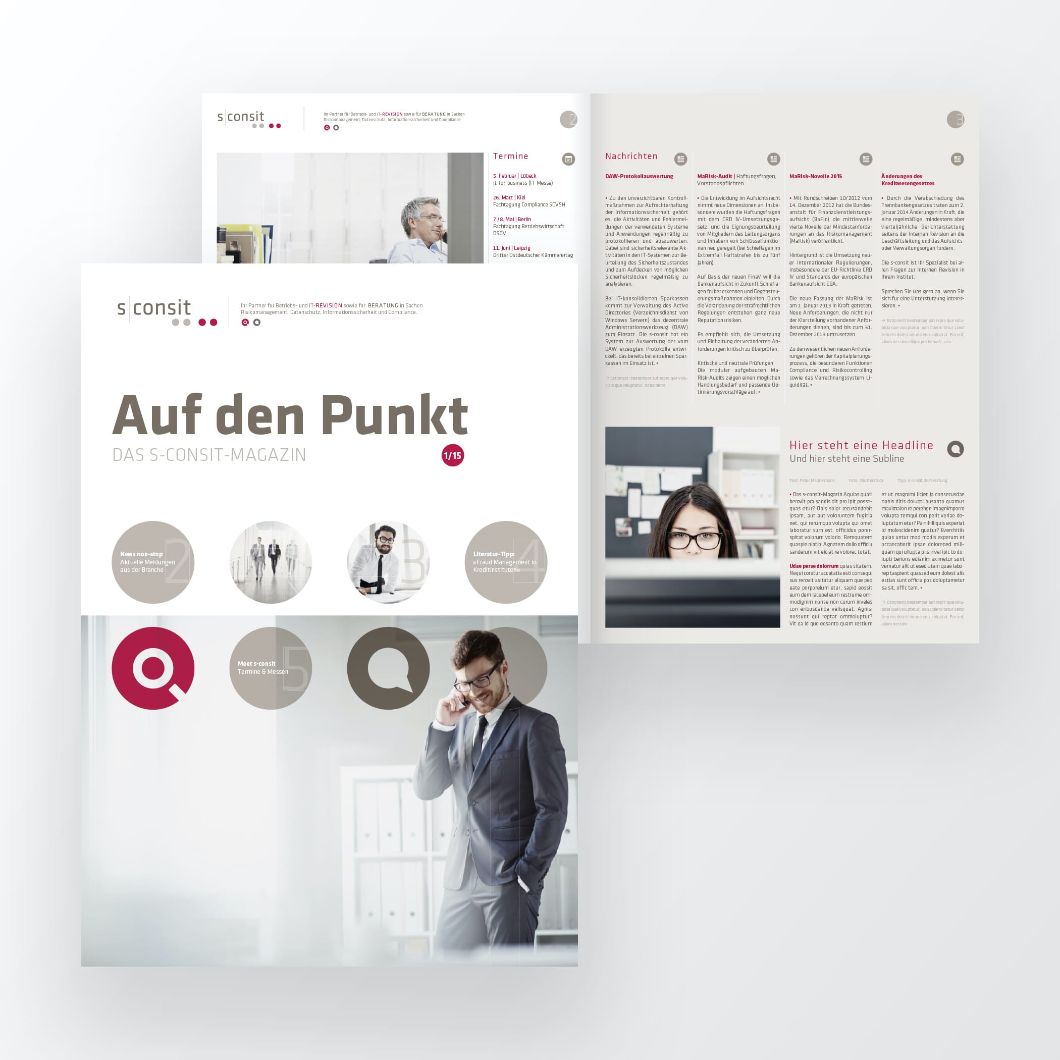 Drei Prospekte von s-consit