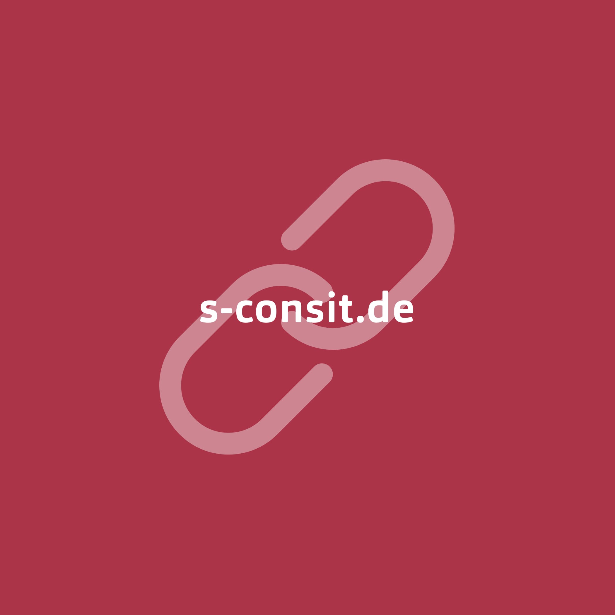 URL von s-consit mit Kettensymbol