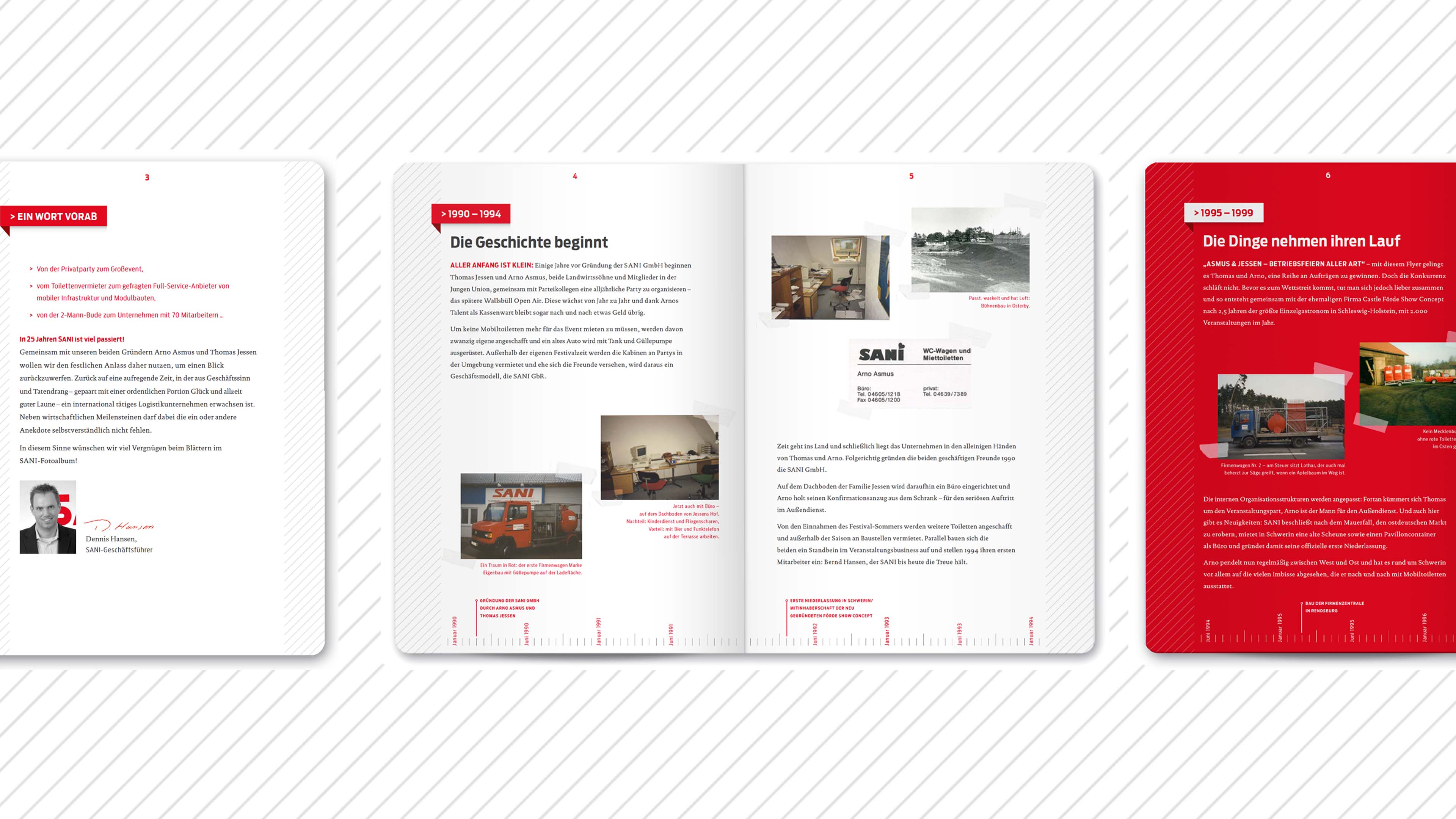 Aufgeschlagenes Heft mit einem Beitrag von Sani