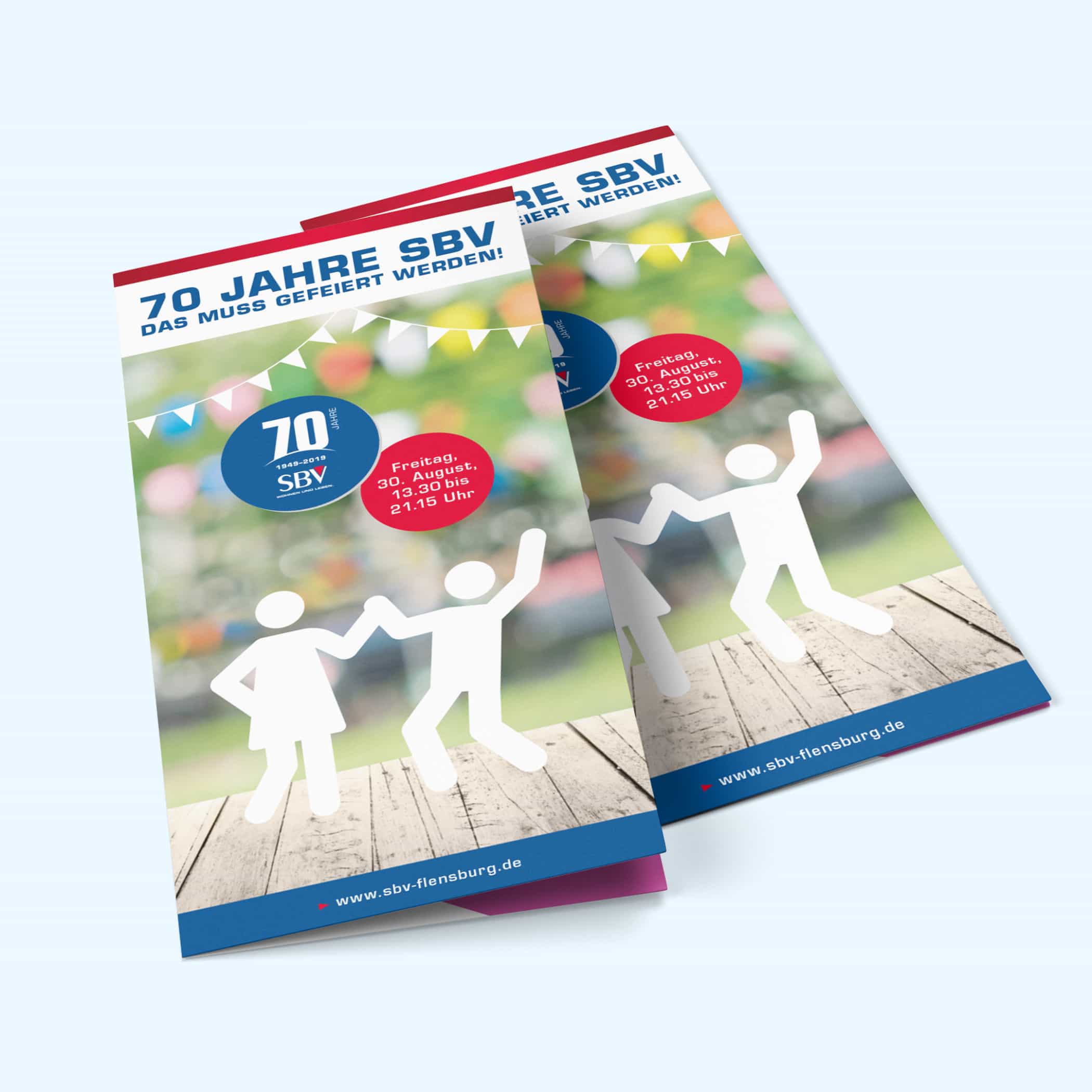 hochzwei_sbv_teaser_03.jpg Zwei Flyer vom SBV mit weißen Männchen auf dem Cover