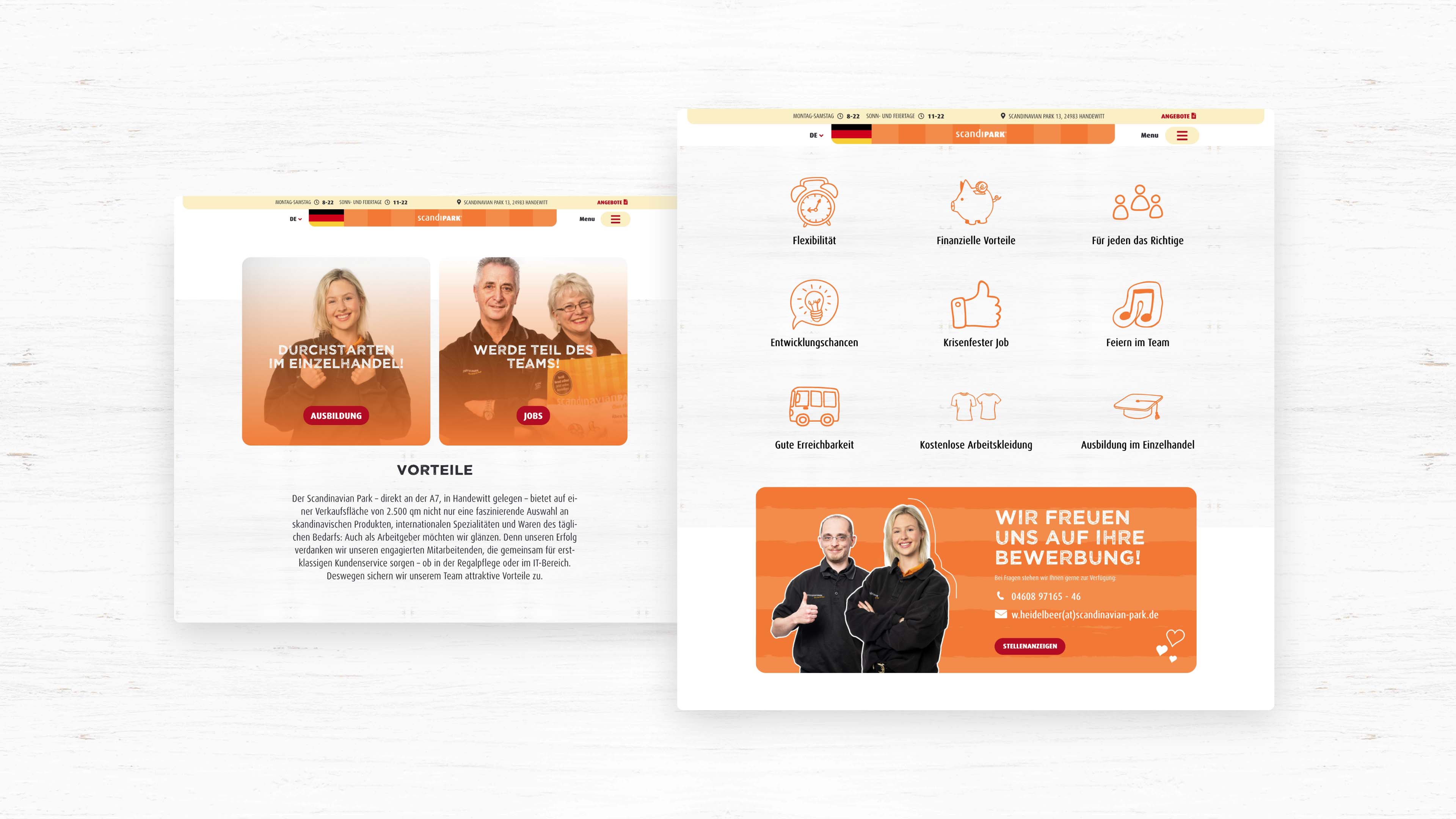 hochzwei_scan_slider_02.jpg Vorschau der Website der Recruiting-Kampagne des ScandiParks