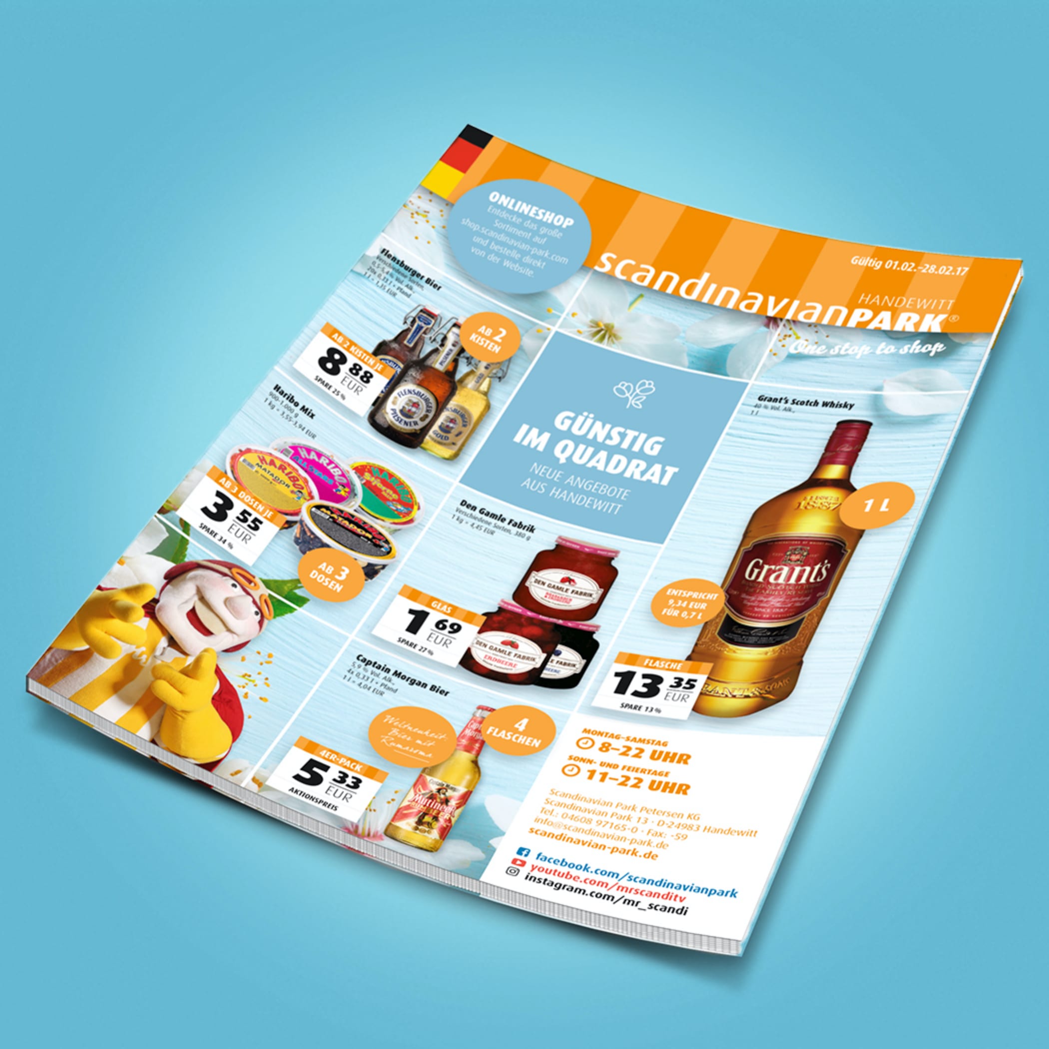 hochzwei_scan_teaser_04.jpg Scandipark Prospekt mit Getränken auf der Vorderseite