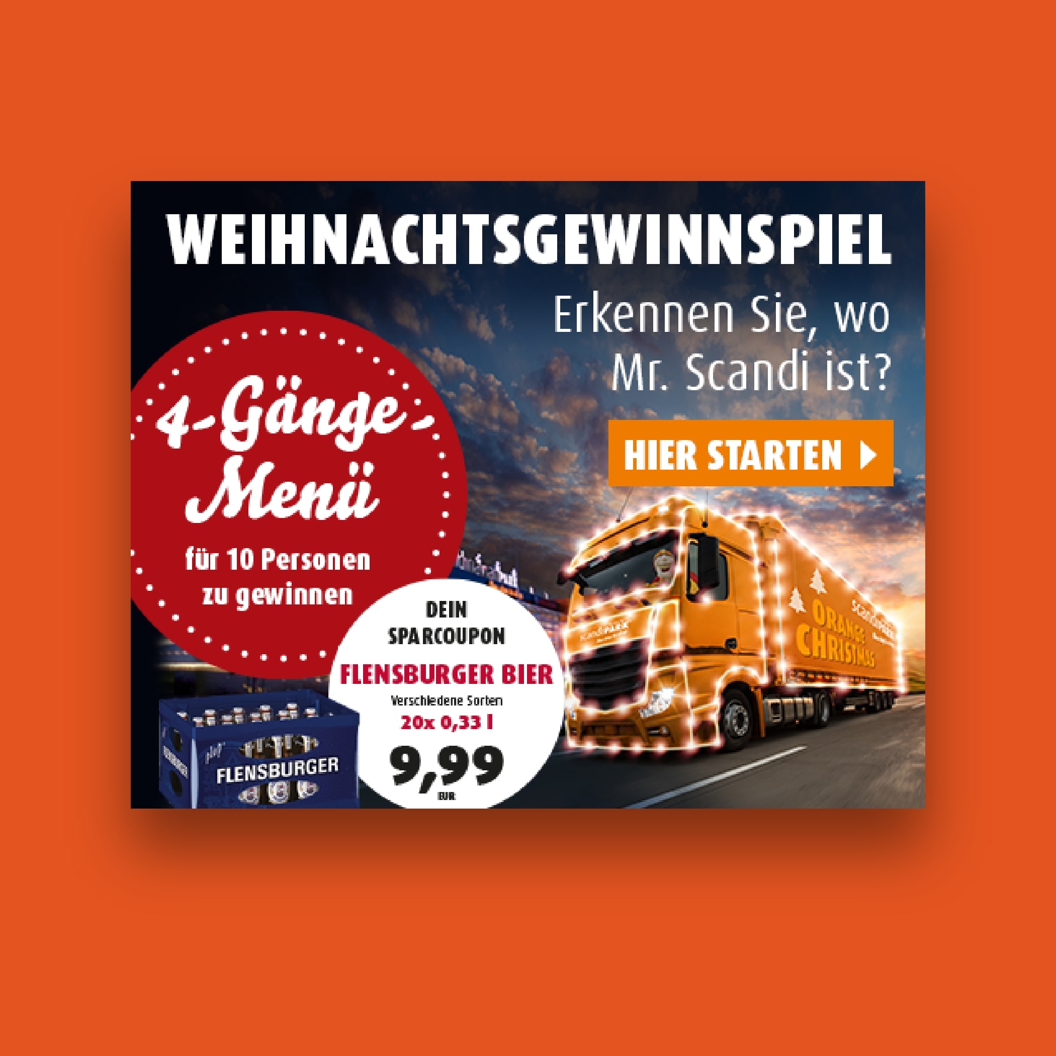Weihnachts Werbung für den Scandipark