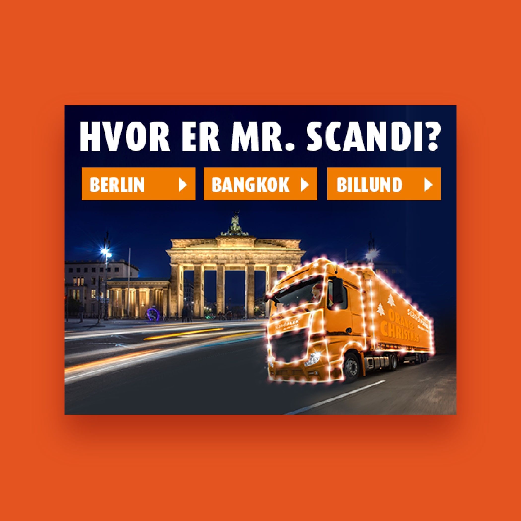 Scandipark Werbung mit Bild vom Brandenburger Tor
