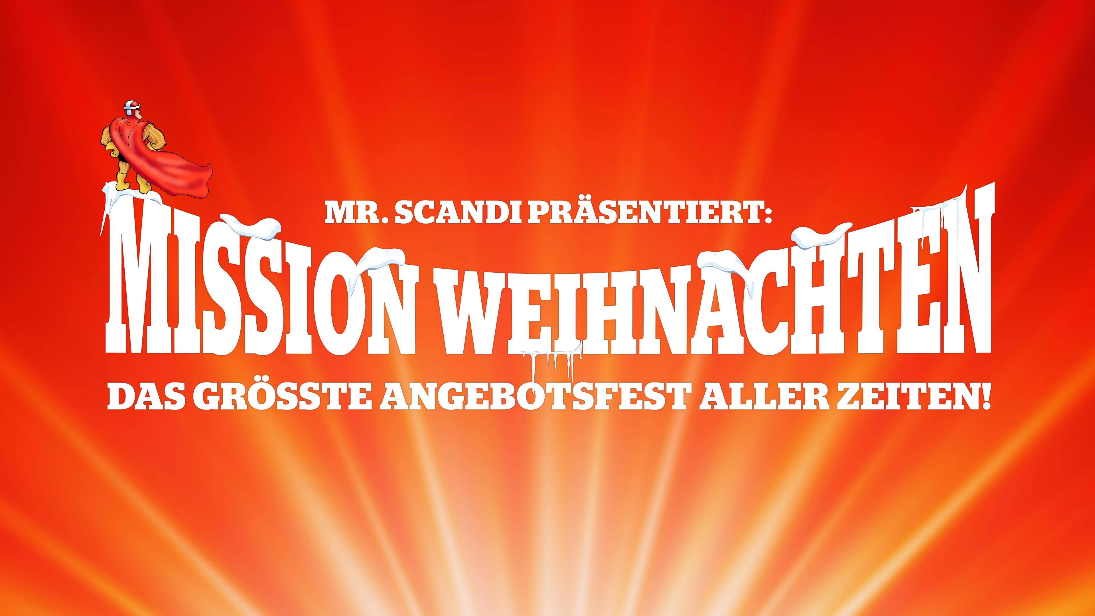 Weihnachtliche Werbung vom Scandipark