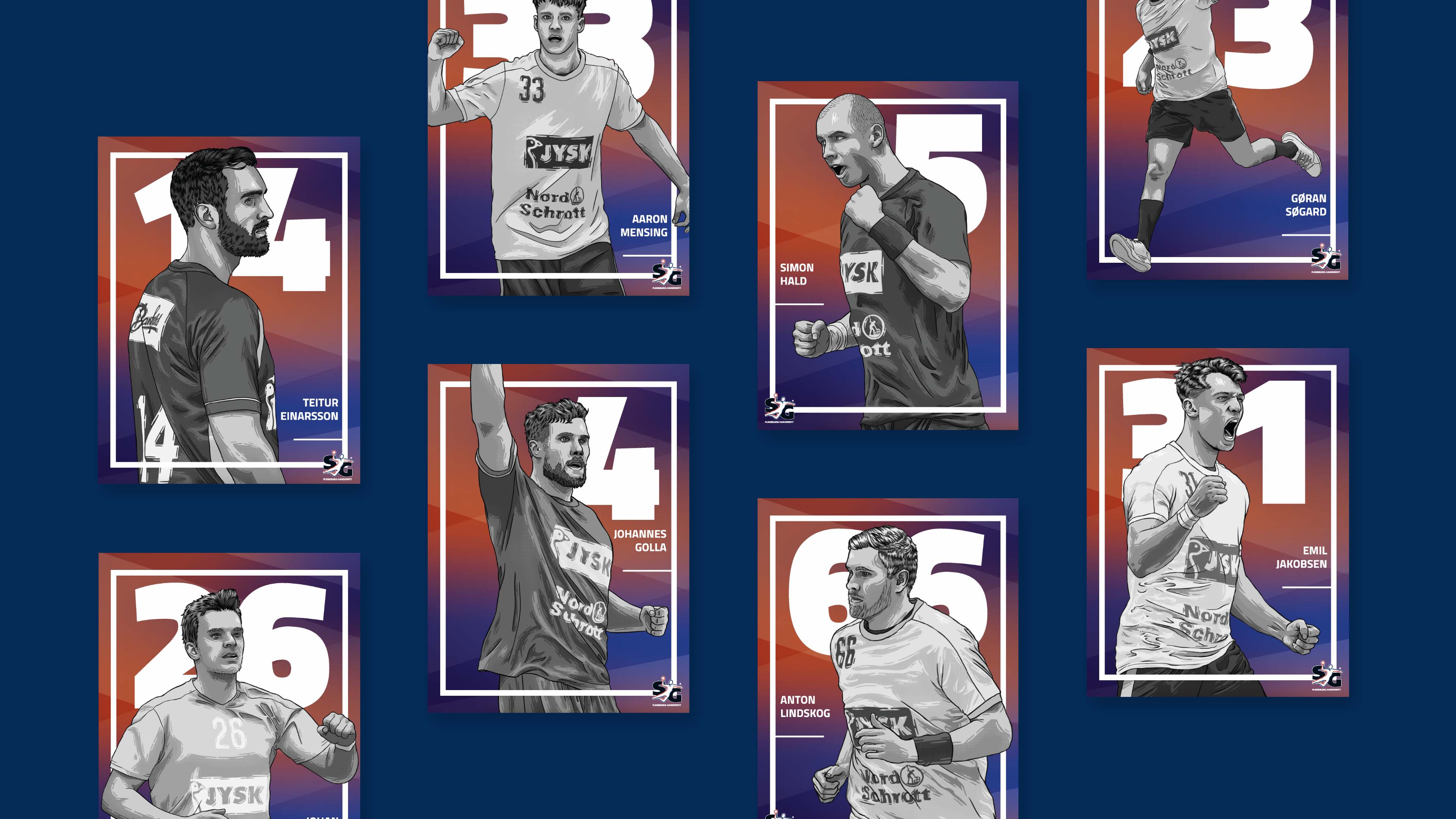 hochzwei_SG-Zeichnungen_slider_03.jpg Acht gezeichnete Poster von SG Spielern