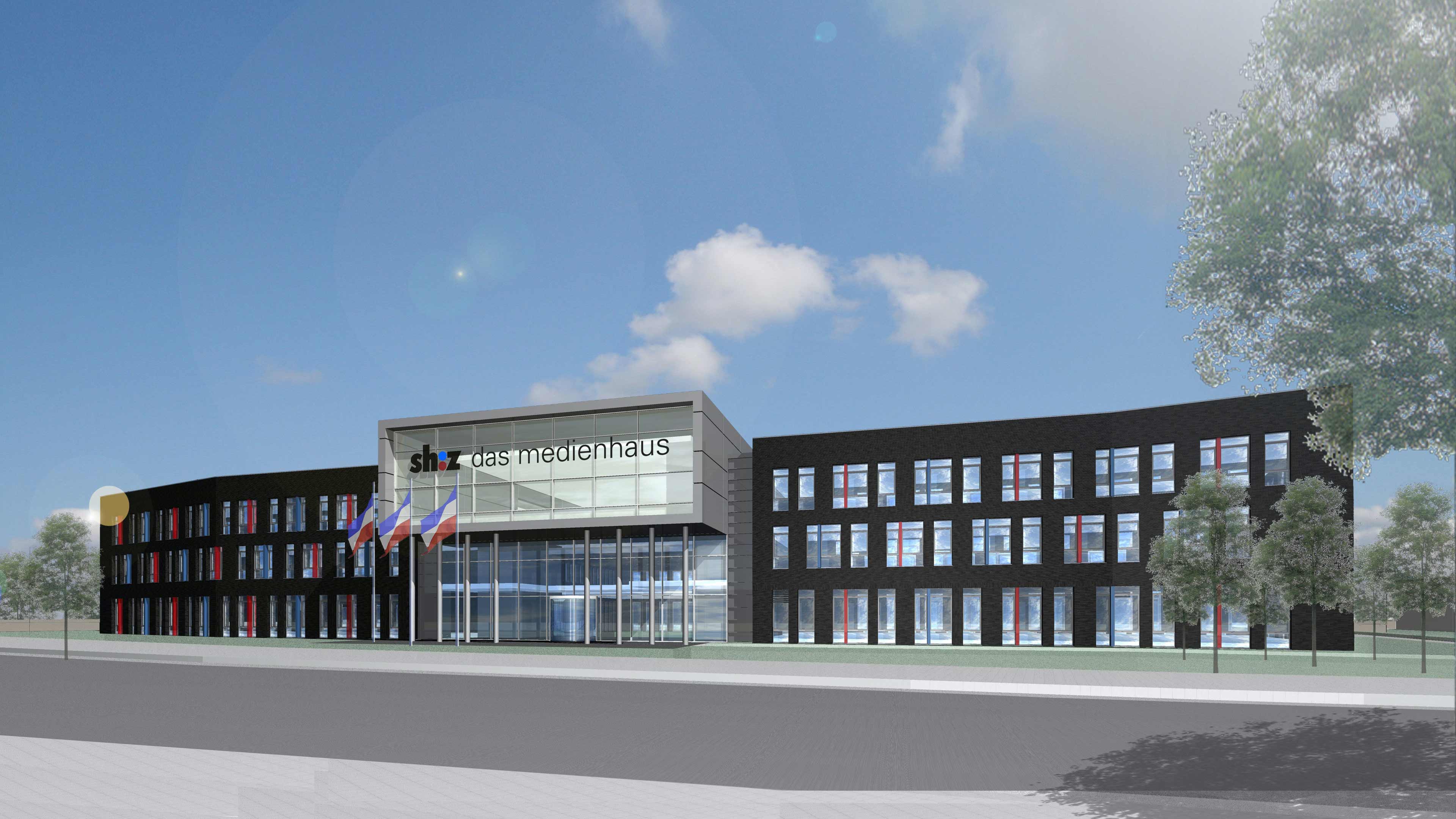 Animiertes shz Gebäude