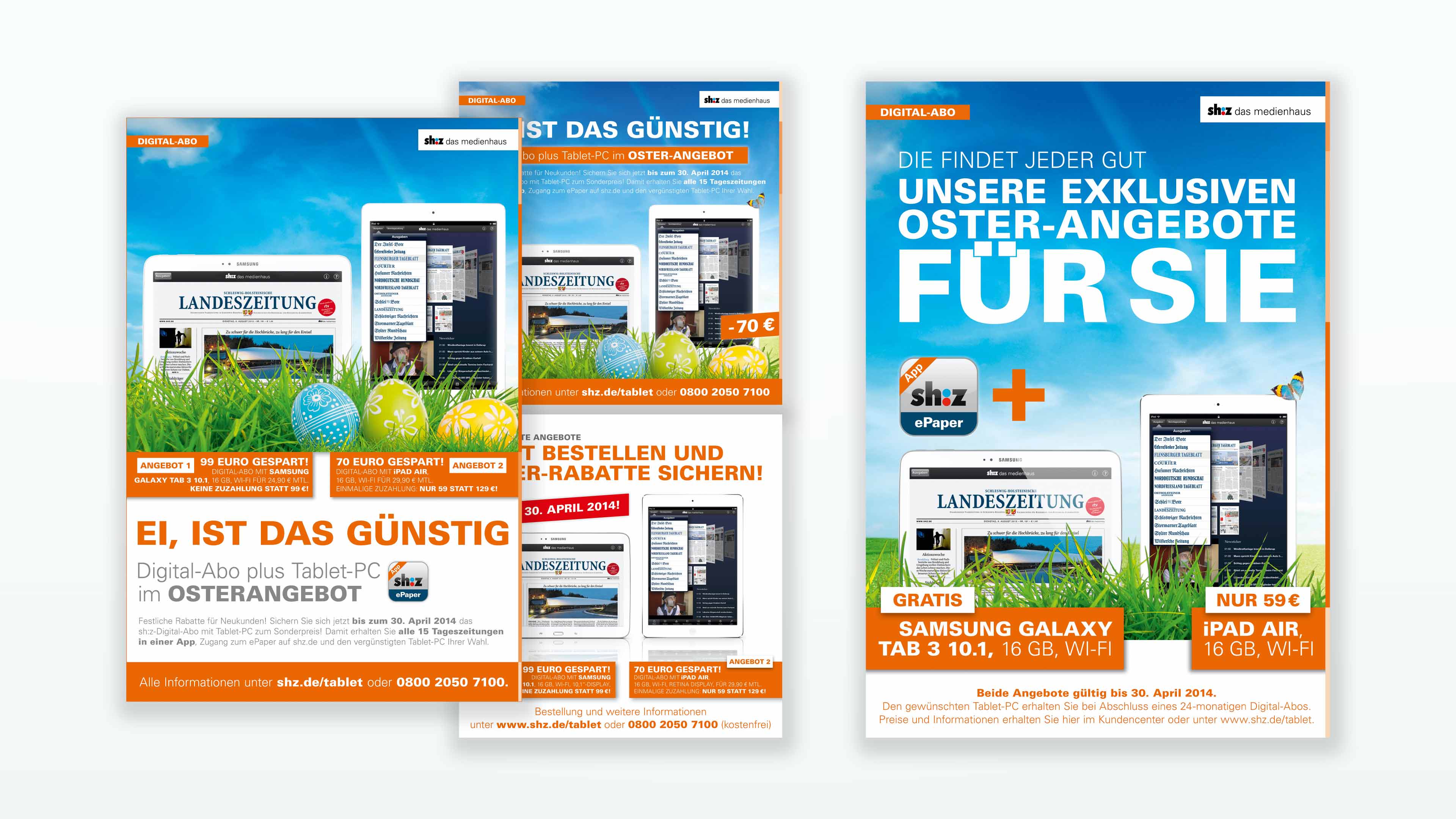 Osterwerbung im shz