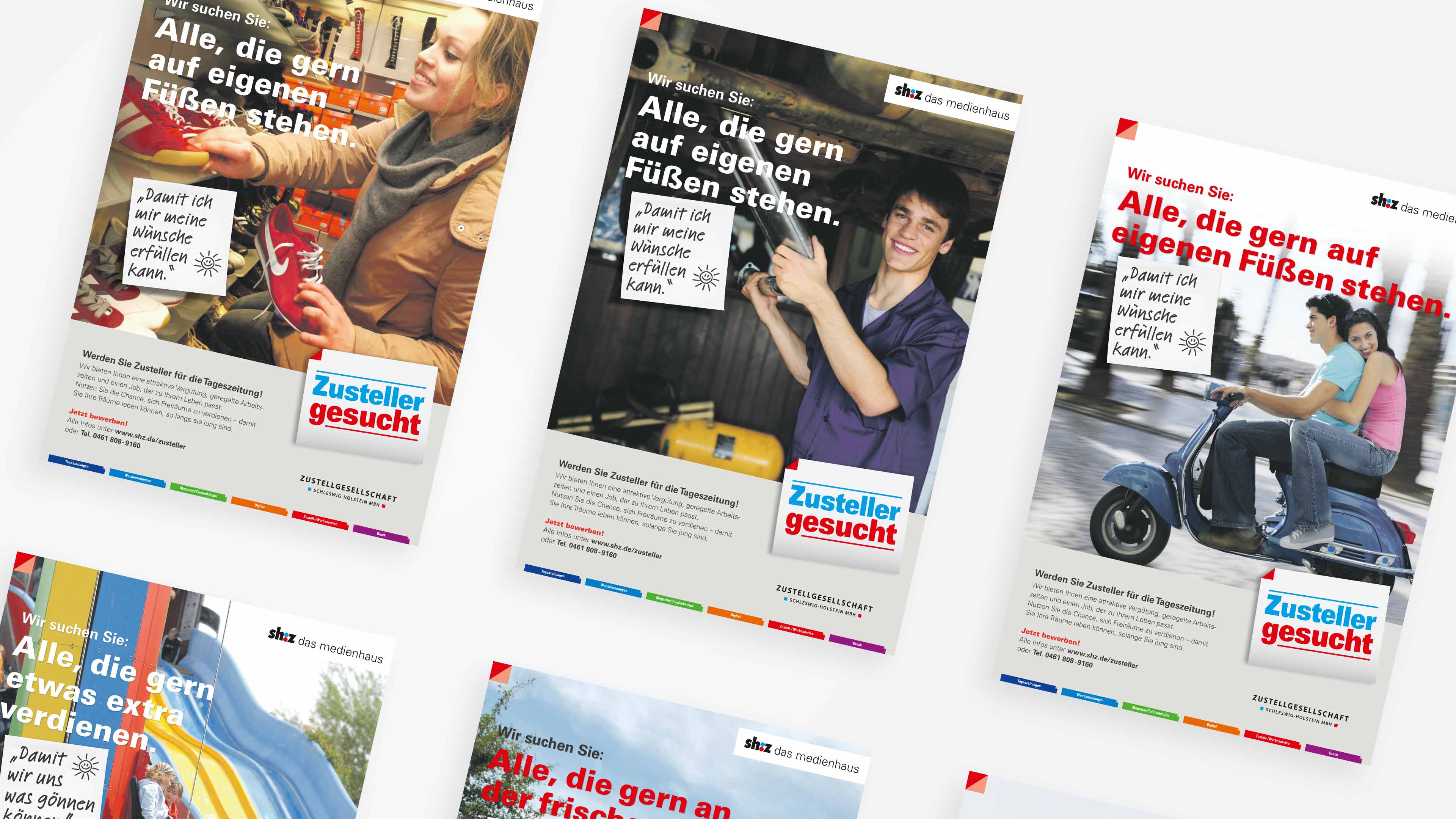 Drei Blätter der shz