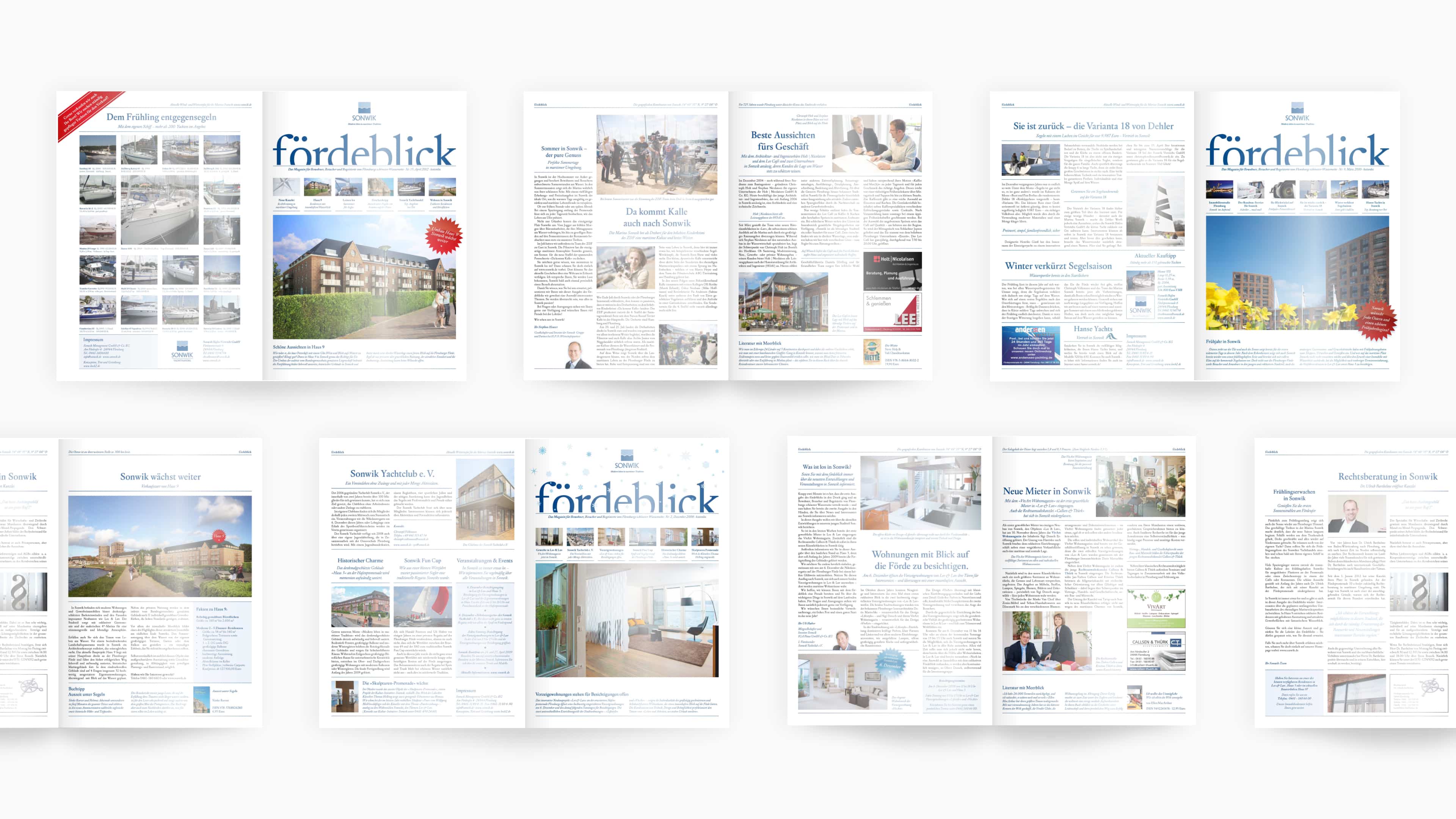 hochzwei_sonwik_slider_01.jpg Fünf aufgeschlagene Fördeblick Magazine