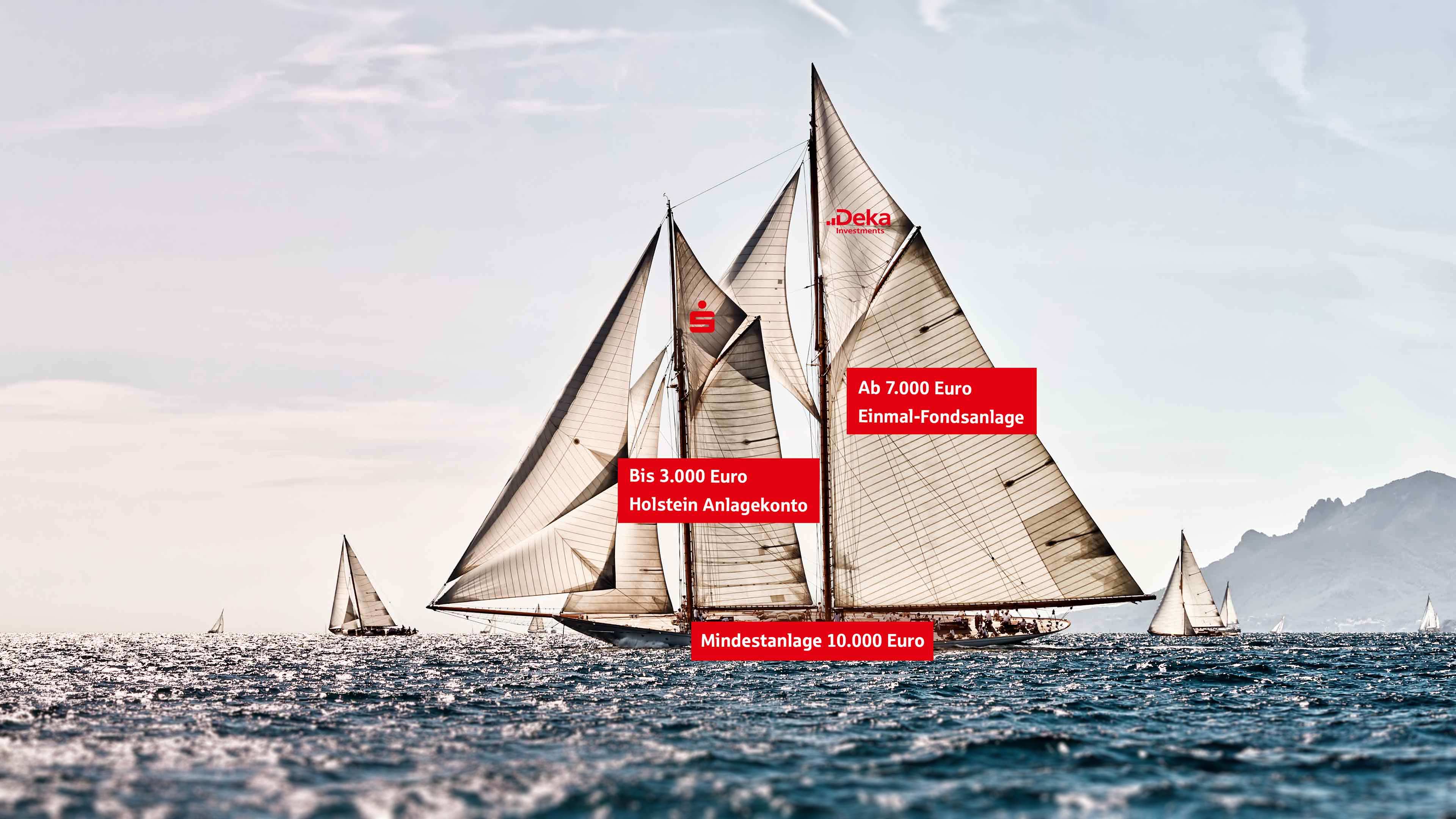 Großes Segelschiff auf hoher See