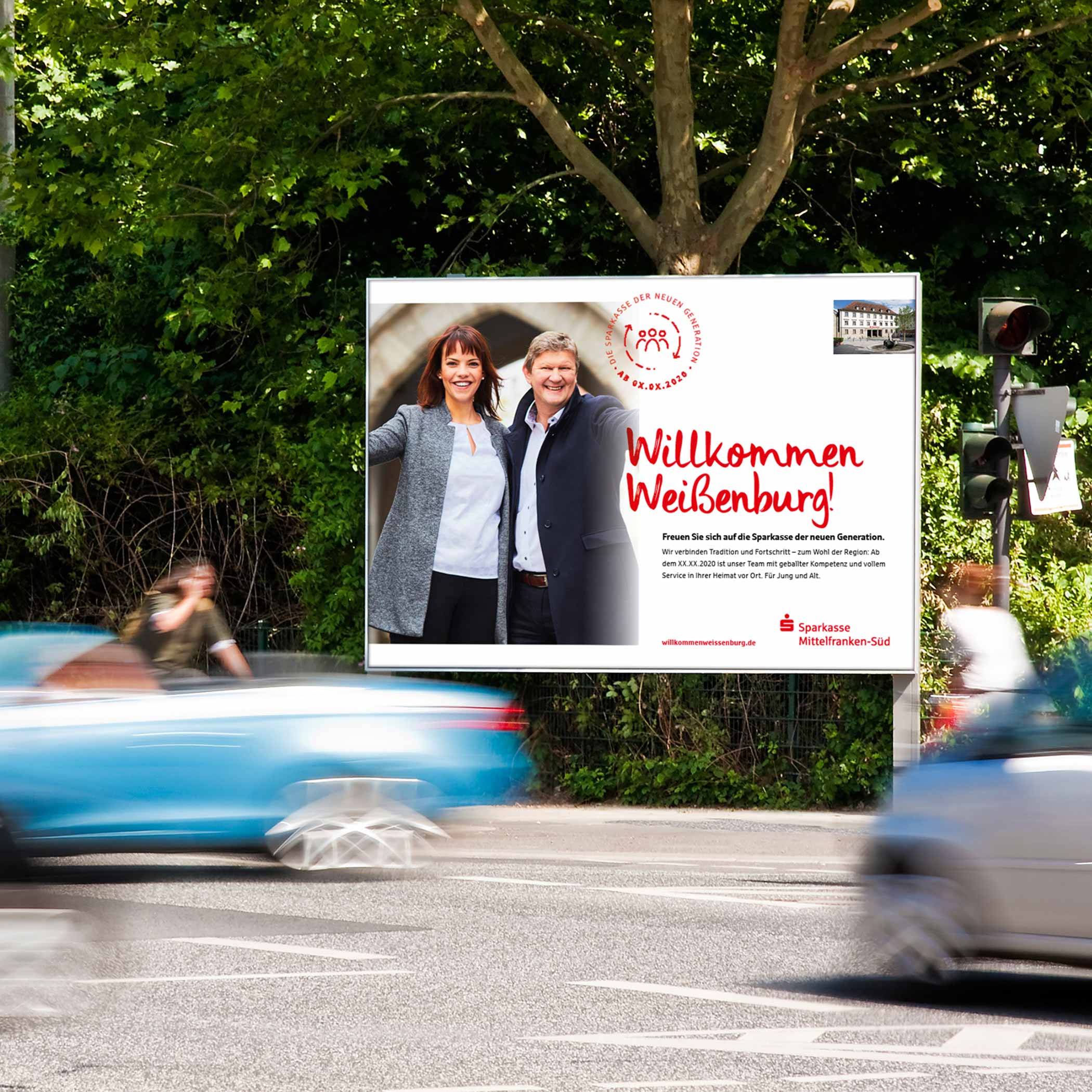 hochzwei_spmfrs_teaser_11.jpg Werbeplakat der Sparkasse mittelfranken