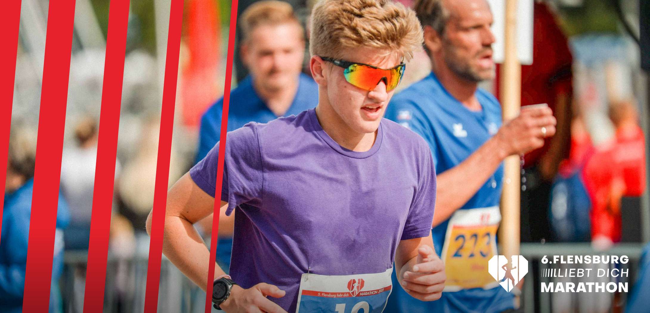 Ein Läufer beim Flensburger Marathon