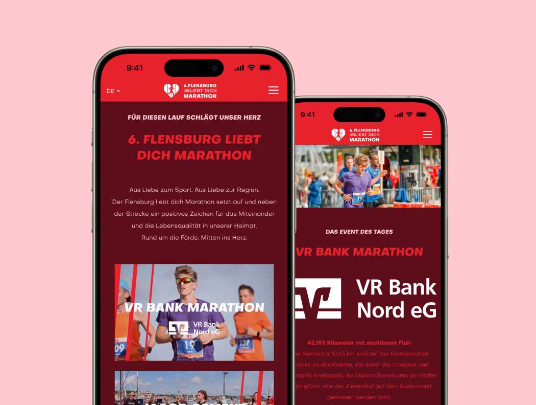 Die neue Website in der mobilen Ansicht