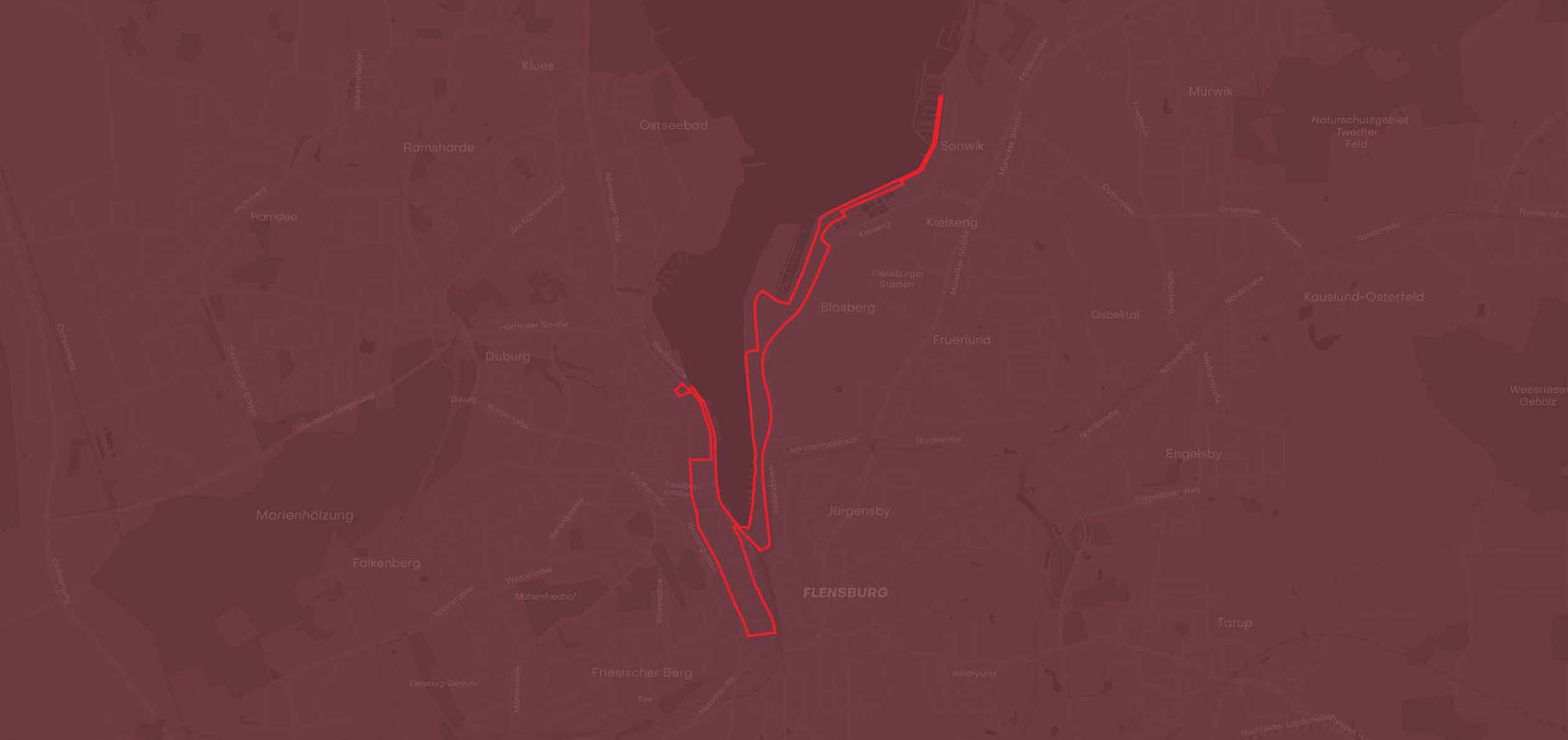 Der Streckenverlauf des Marathons