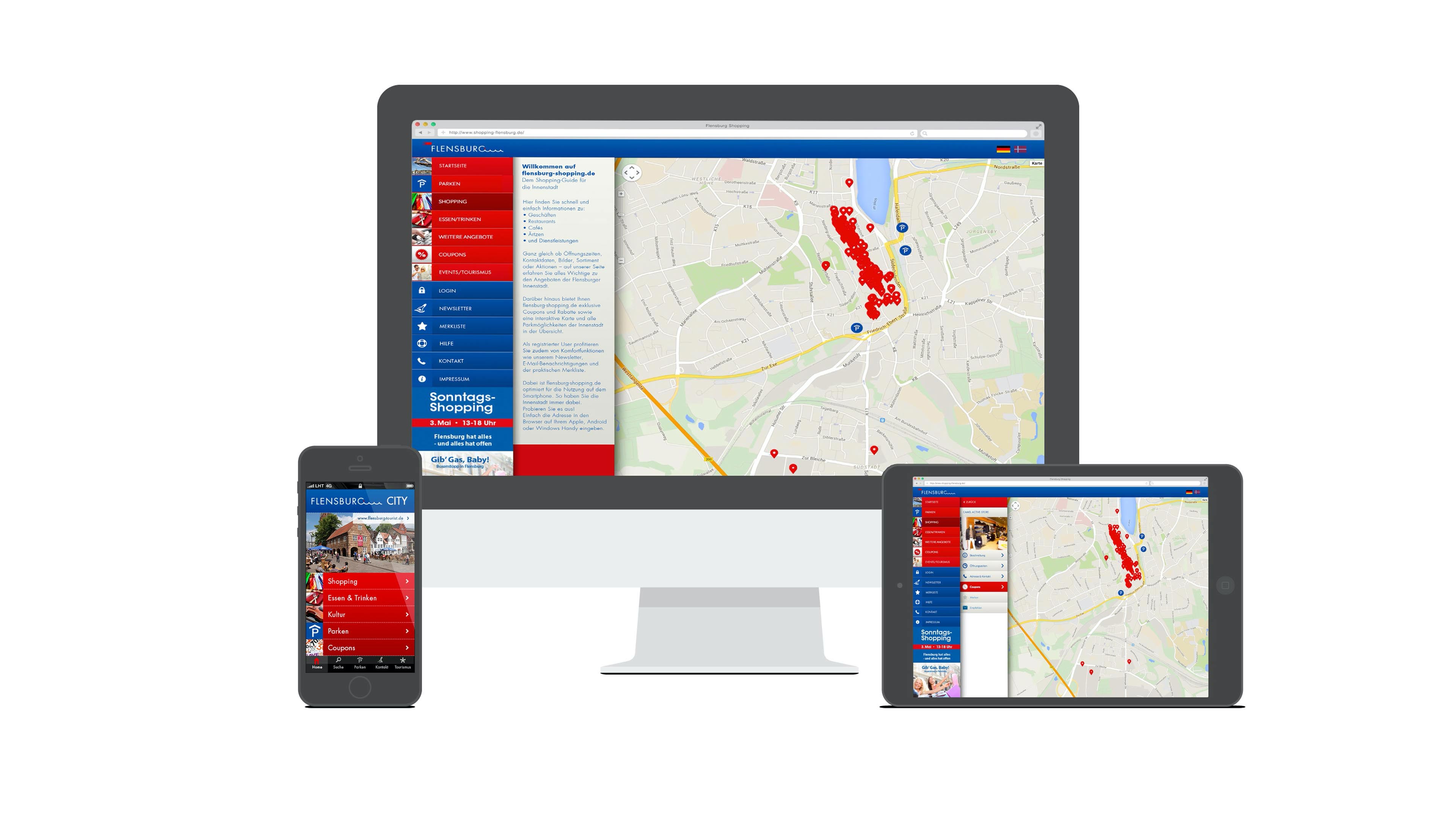 hochzwei_stma_slider_01.jpg Drei digitale Ansichten der Flensburg City Homepage
