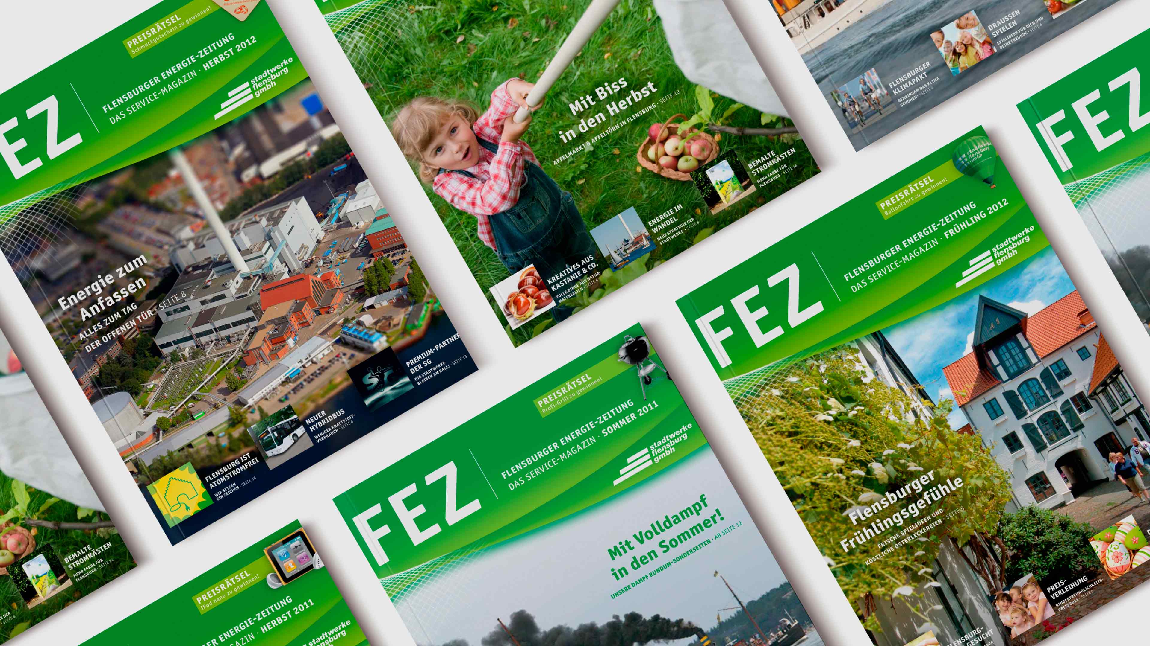 Vier Vorderseiten der FEZ