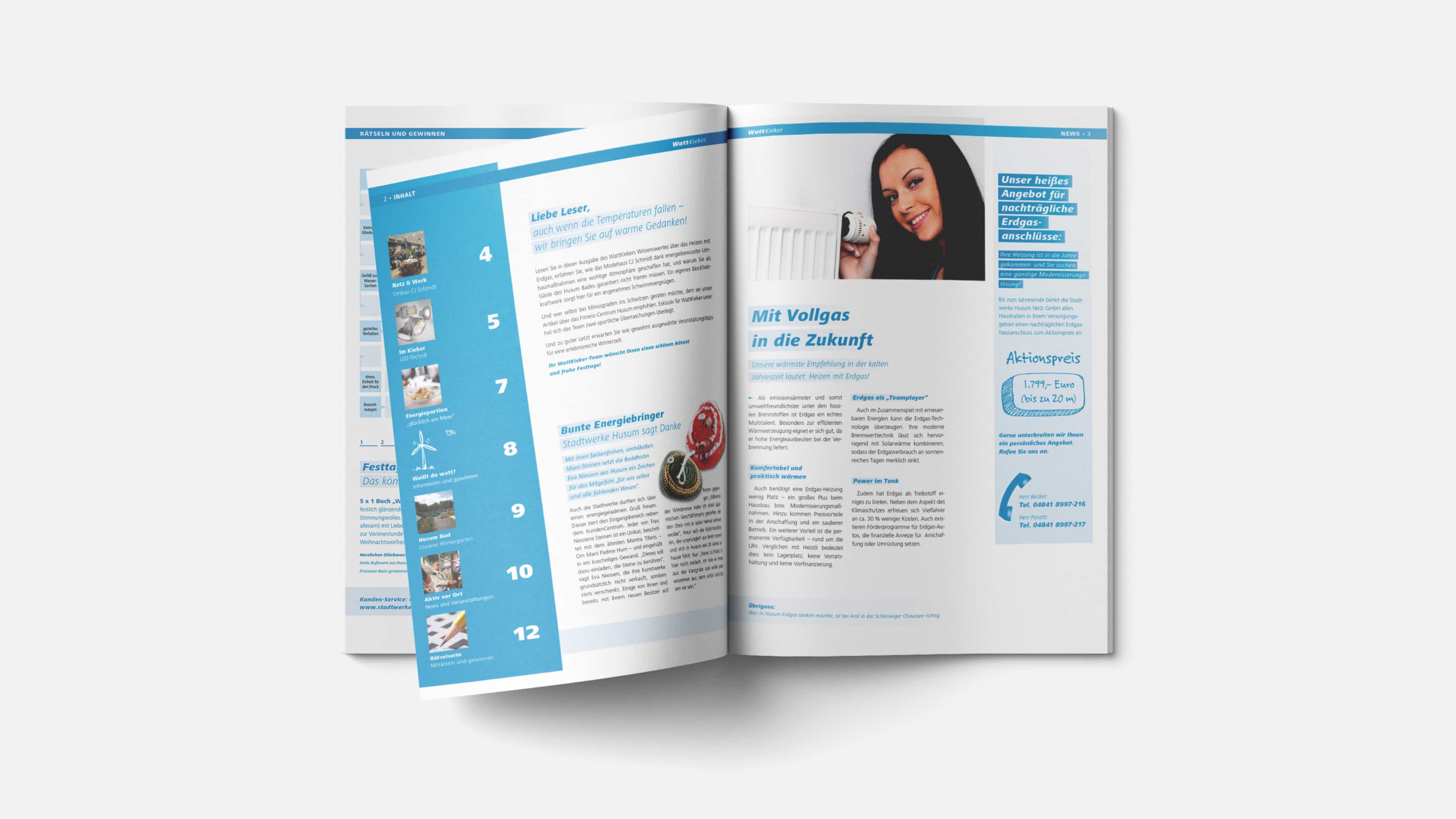 Aufgeblätterter Wattkieker Katalog