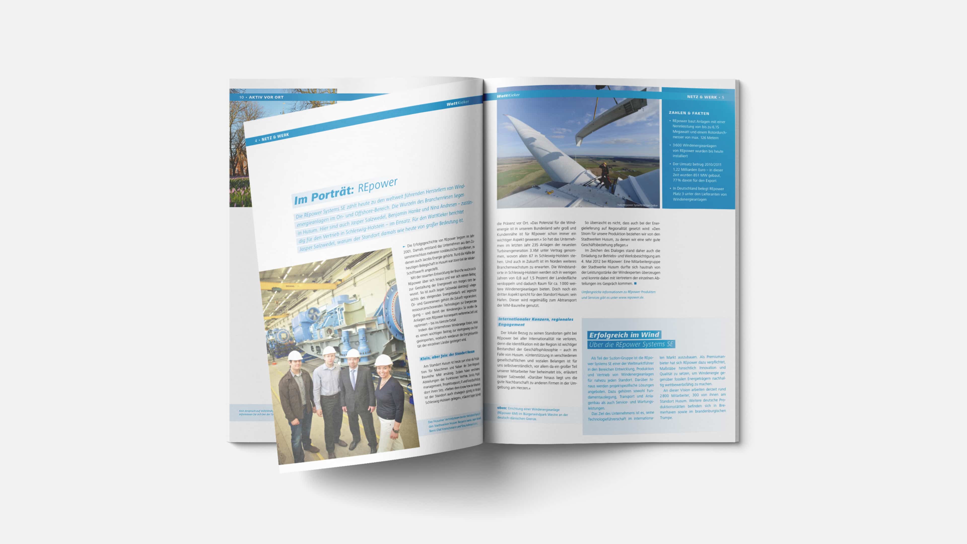 Aufgeblätterter Katalog Wattkieker