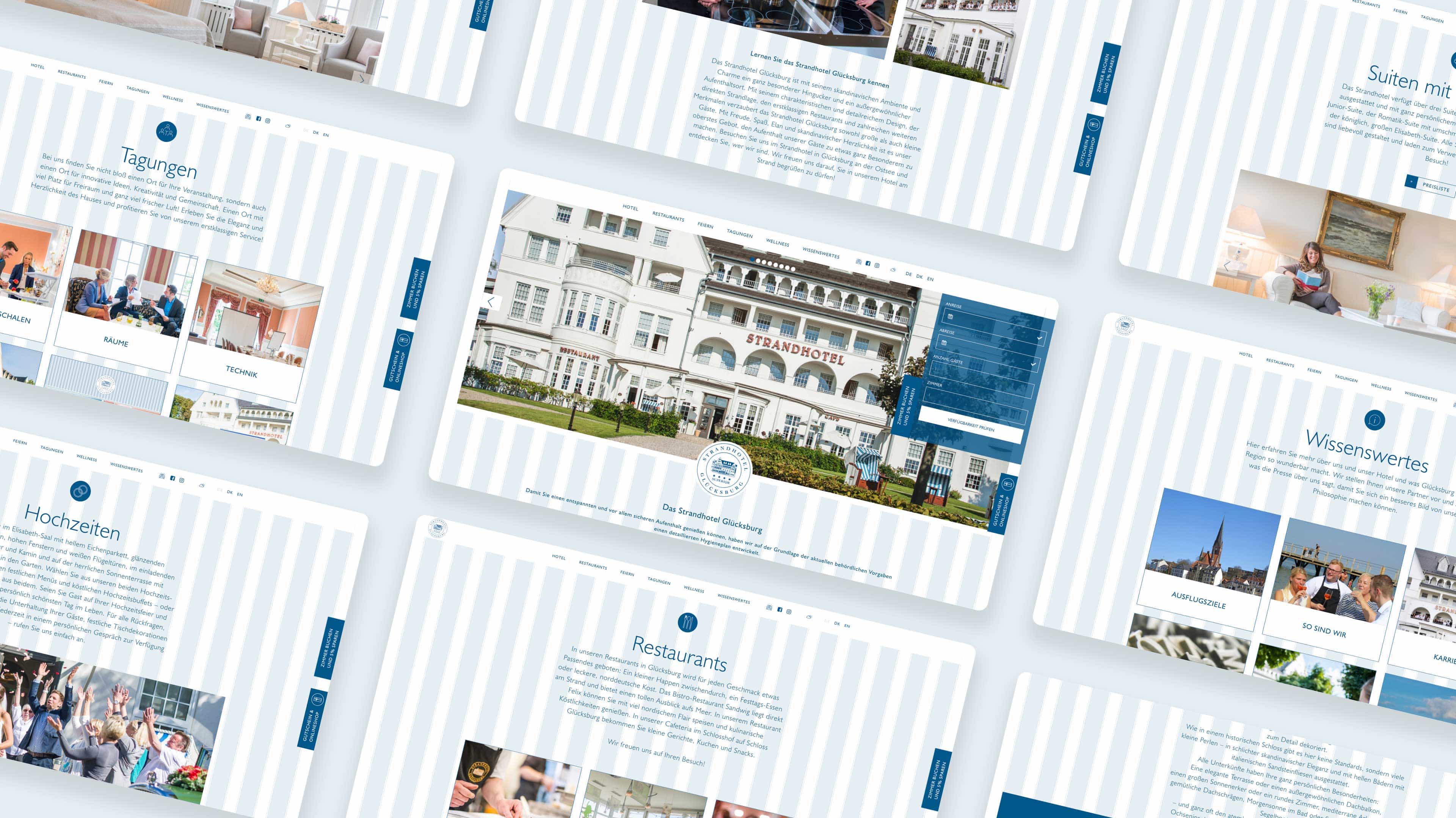 Einblicke in die Strandhotel Glücksburg Homepage