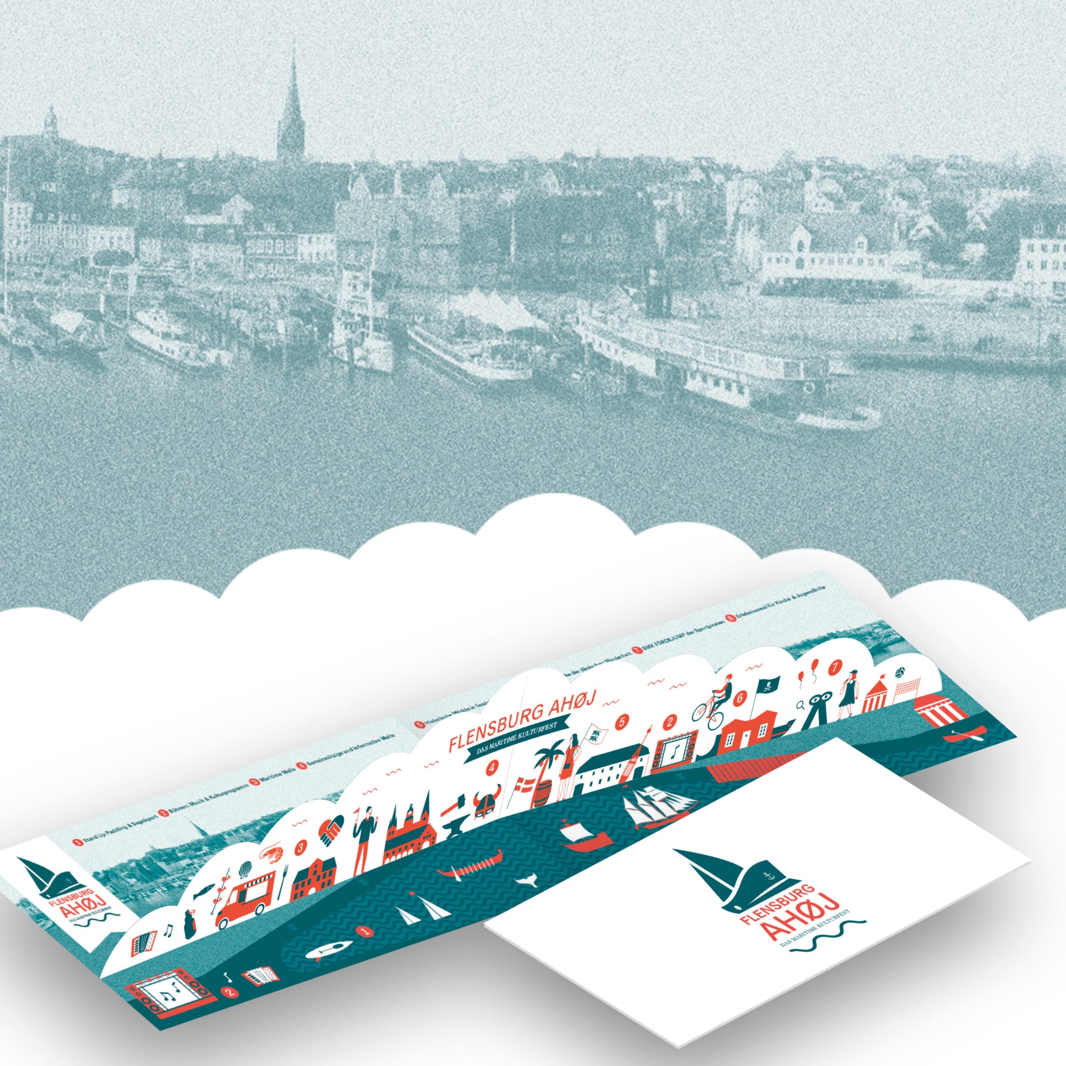 hochzwei_flfj_teaser_07.jpg Aufgeklappter blauer Flyer der Flensburger Foerde