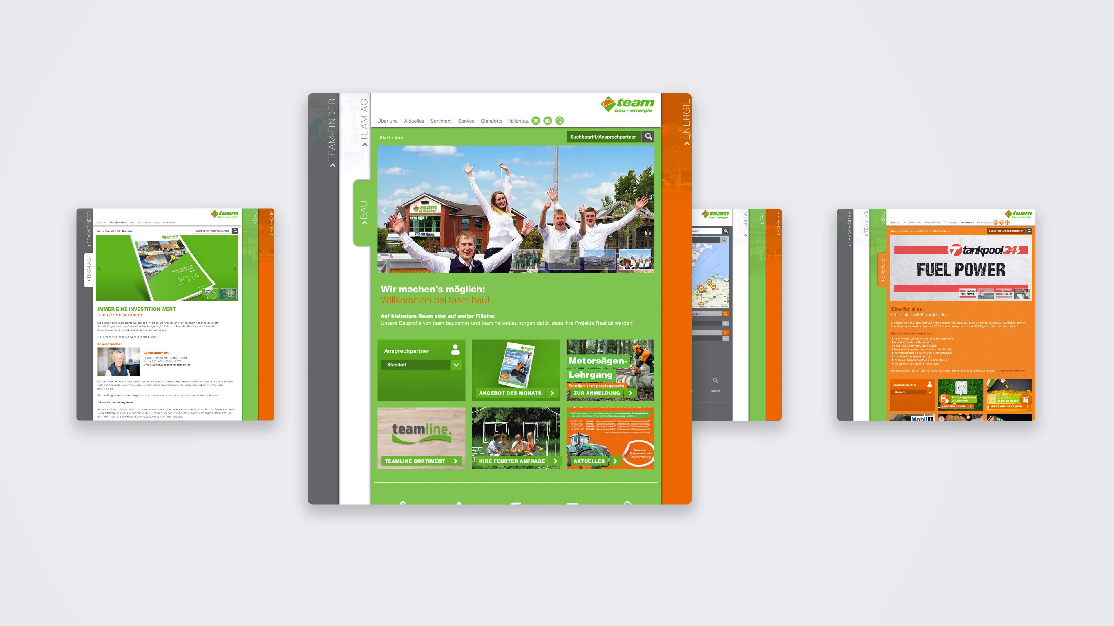 hochzwei_team_slider_02.jpg Drei Frontseiten der Team Baucenter Internetseite