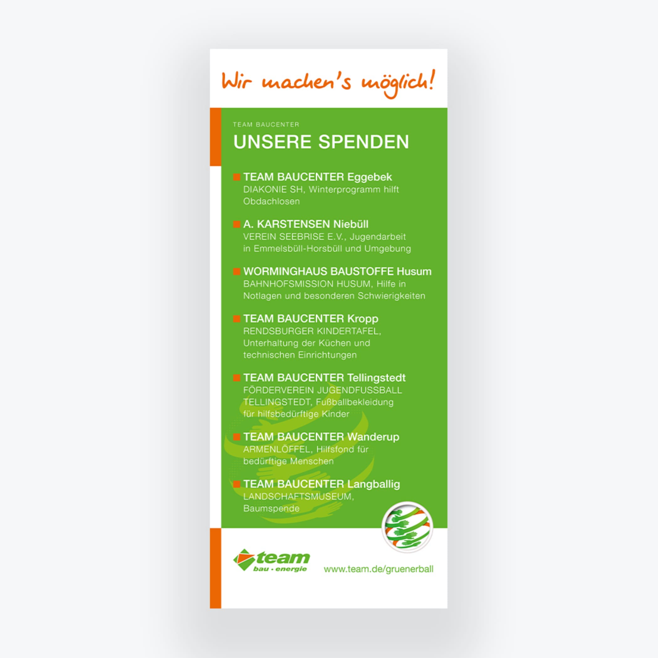 hochzwei_team_teaser_07.jpg Grüne Spendentafel vom Team Baucenter