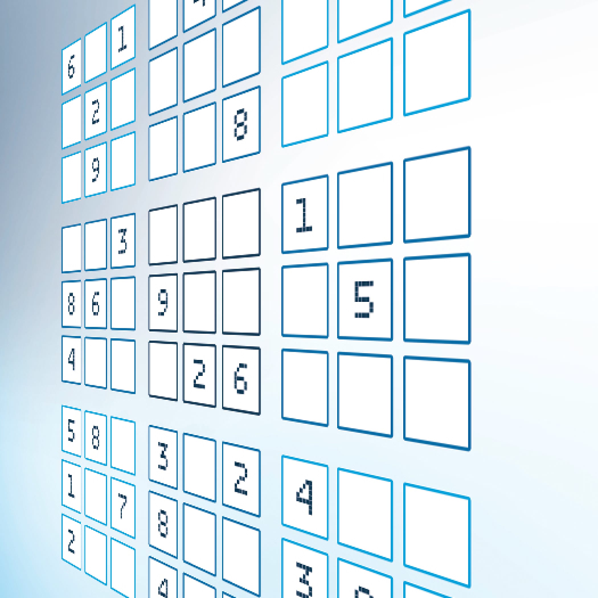 hochzwei_tekk_teaser_02.jpg Ein weißes Sodoku auf blauem Hintergrund