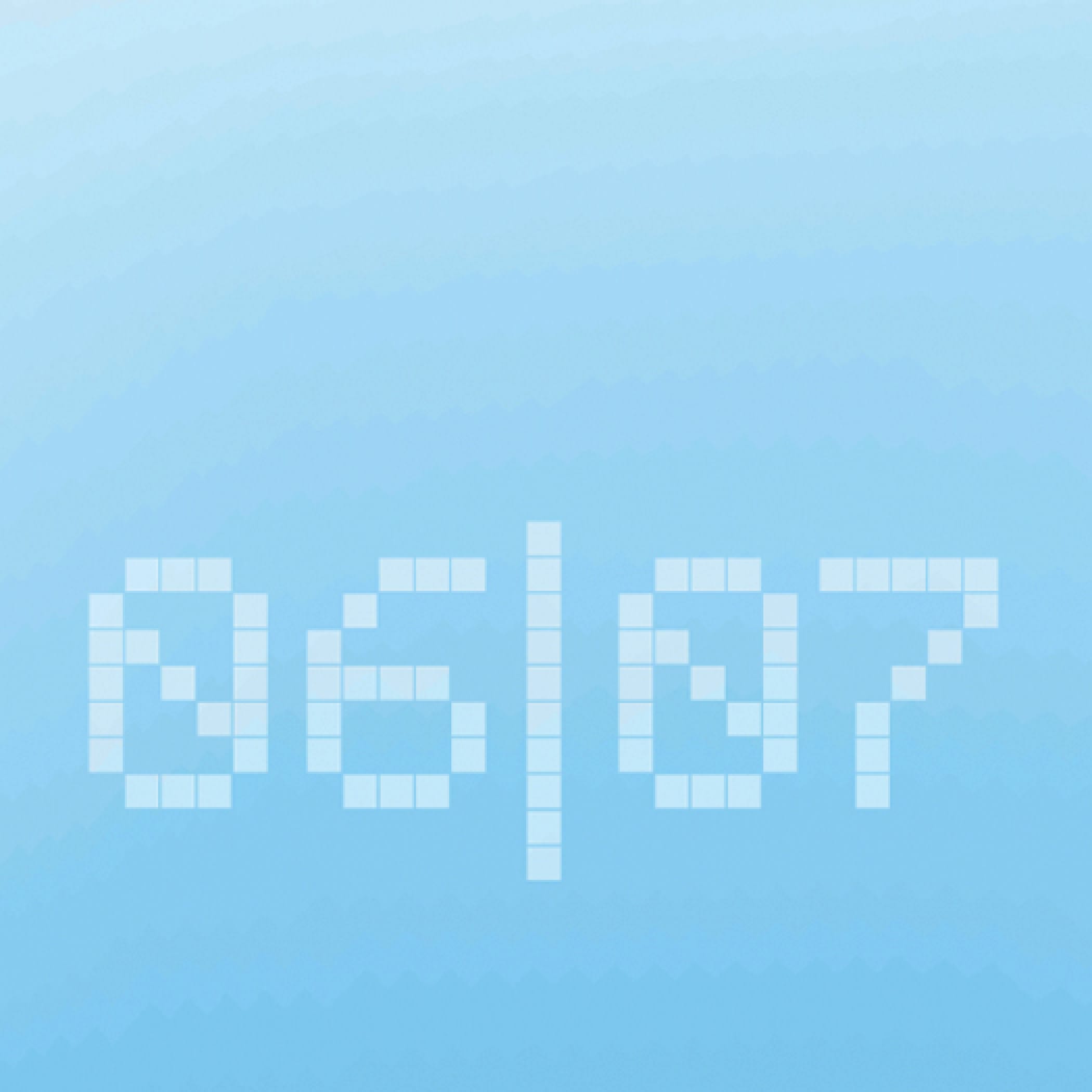 Zwei Zahlen auf blauen Hintergrund