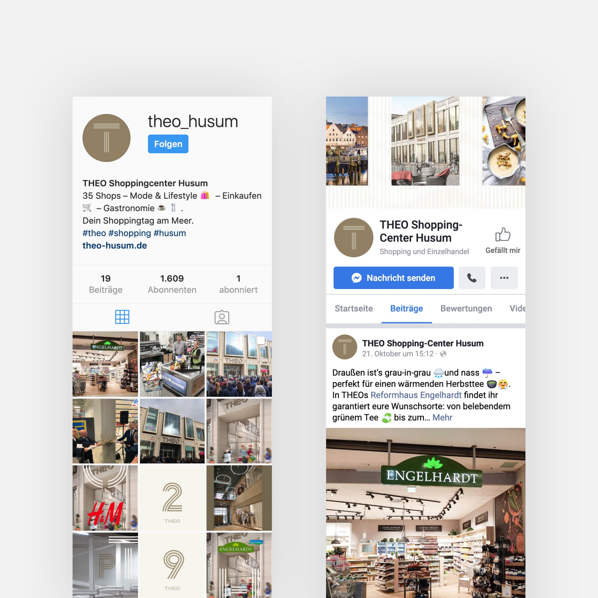 Ausschnitt von der Theo Instagramseite