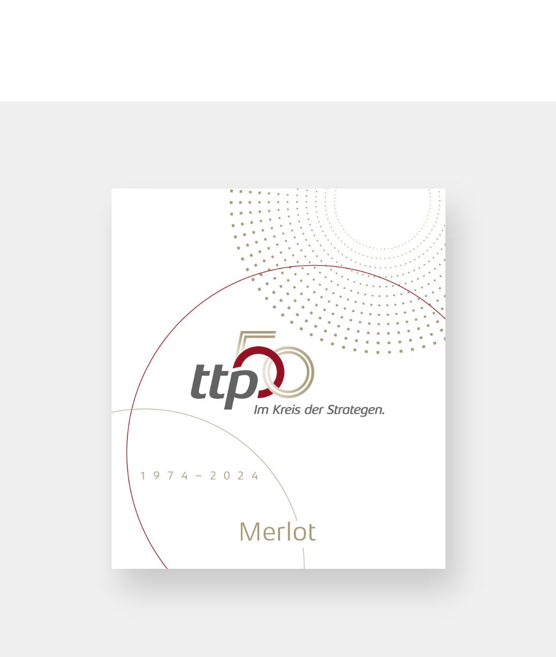 Das Jubiläumslogo auf einer kleinen Karte