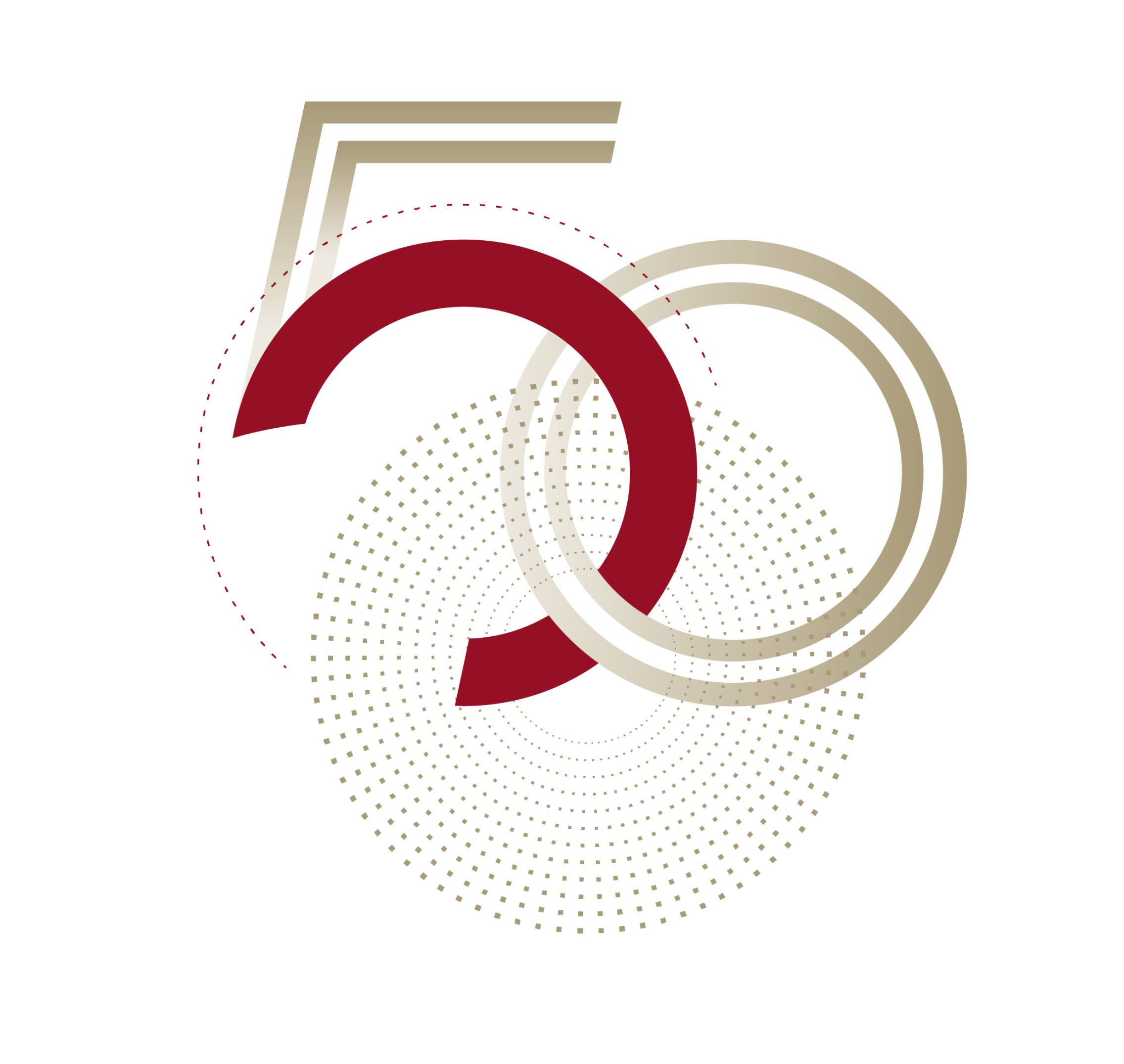 Die 50 aus dem Jubiläumslogo (anderes Design)