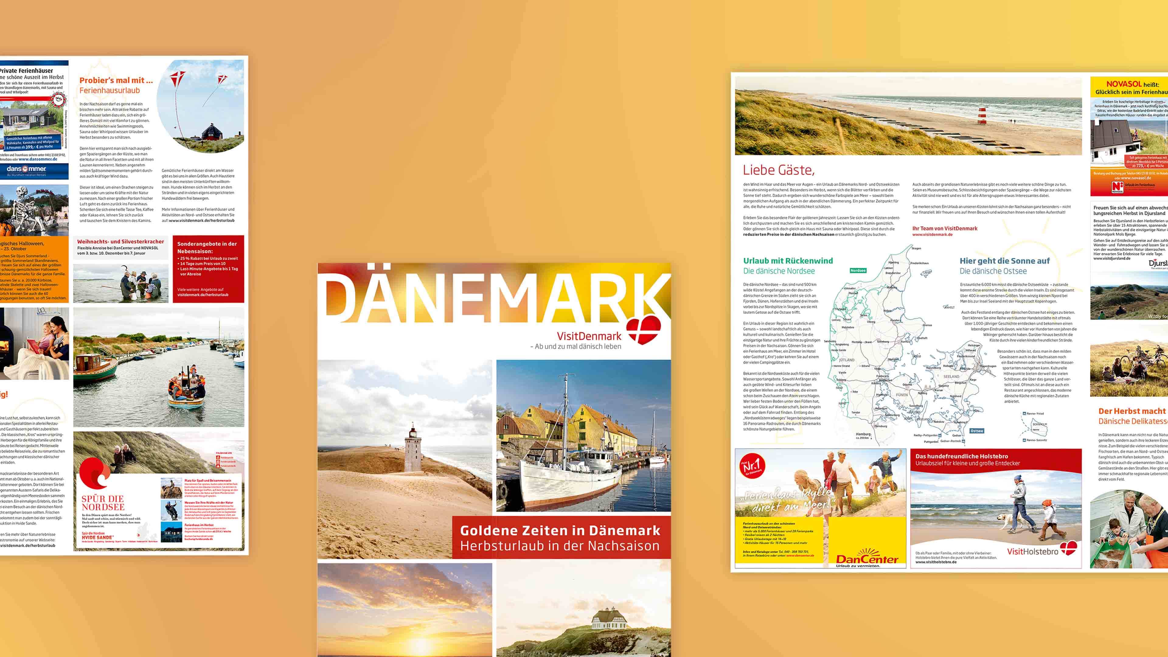 Ausschnitte des Visitdenmark Herbst Magazin 2016