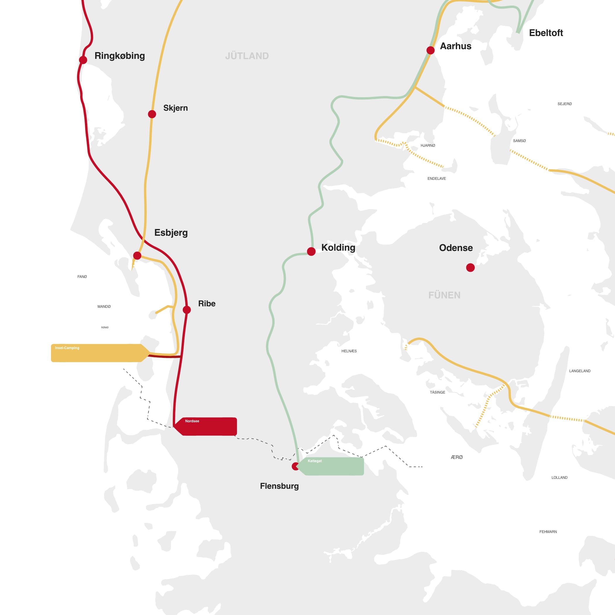 hochzwei_vide_teaser_06.jpg Landkarte von Dänemark mit eingezeichnete Routen