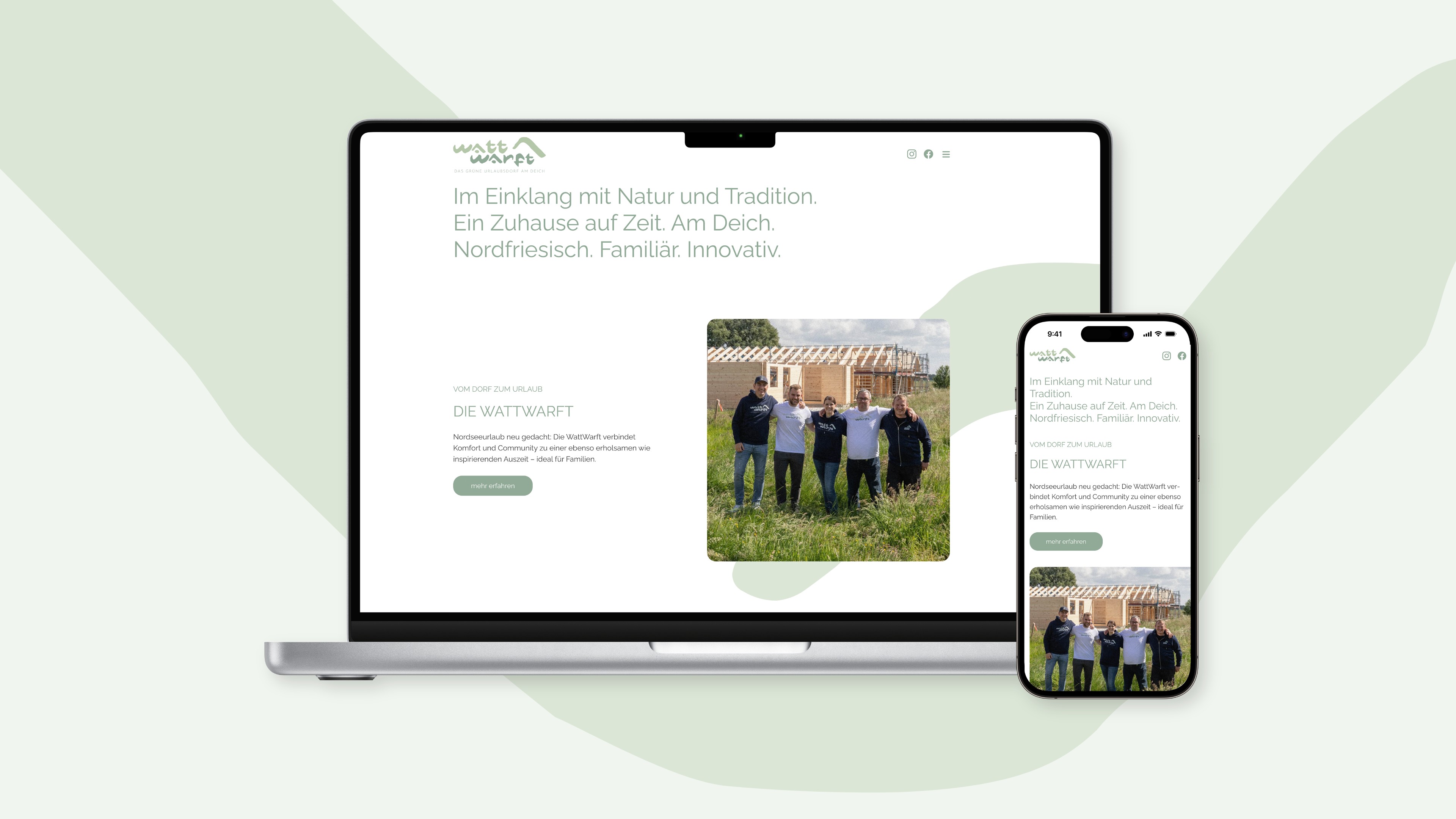 h2_wattwarft_slider_02.jpg Die neue Webseite in der mobilen und der Desktopansicht.